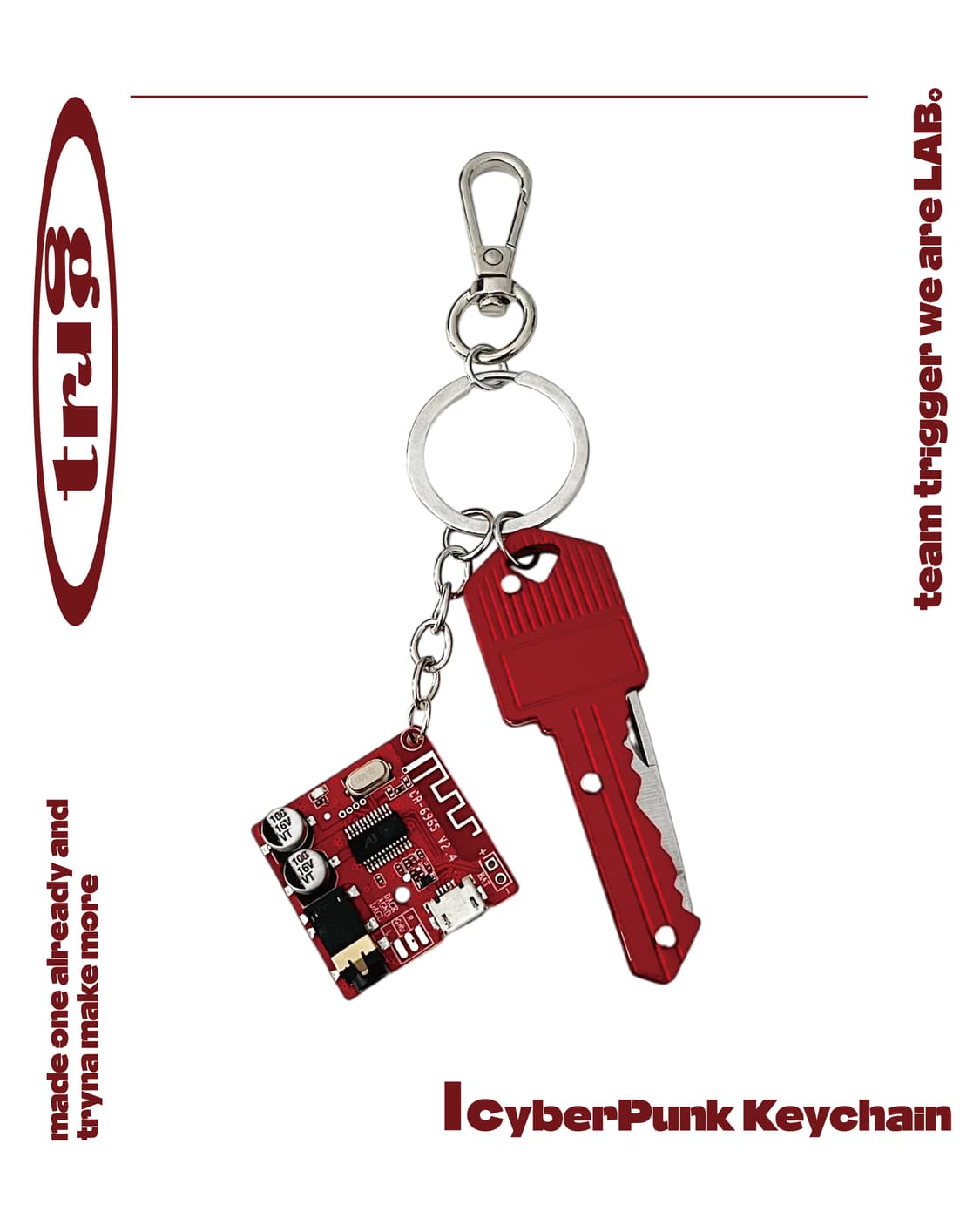 𝐂𝐲𝐛𝐞𝐫𝐏𝐮𝐧𝐤 𝐊𝐞𝐲𝐜𝐡𝐚𝐢𝐧💿 키링 상품이미지3