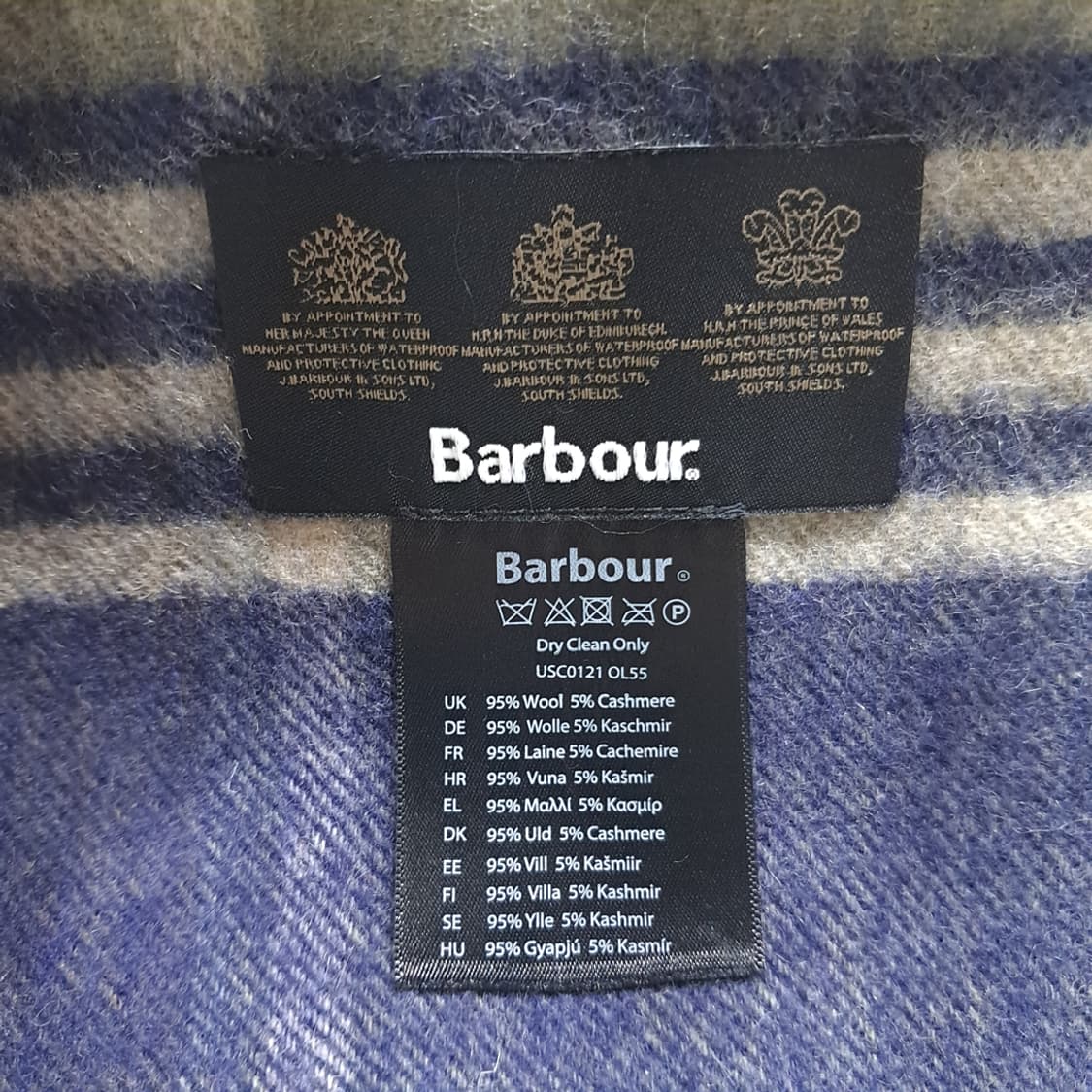 MX443 바버 로얄 타탄체크 머플러 목도리 상품이미지4