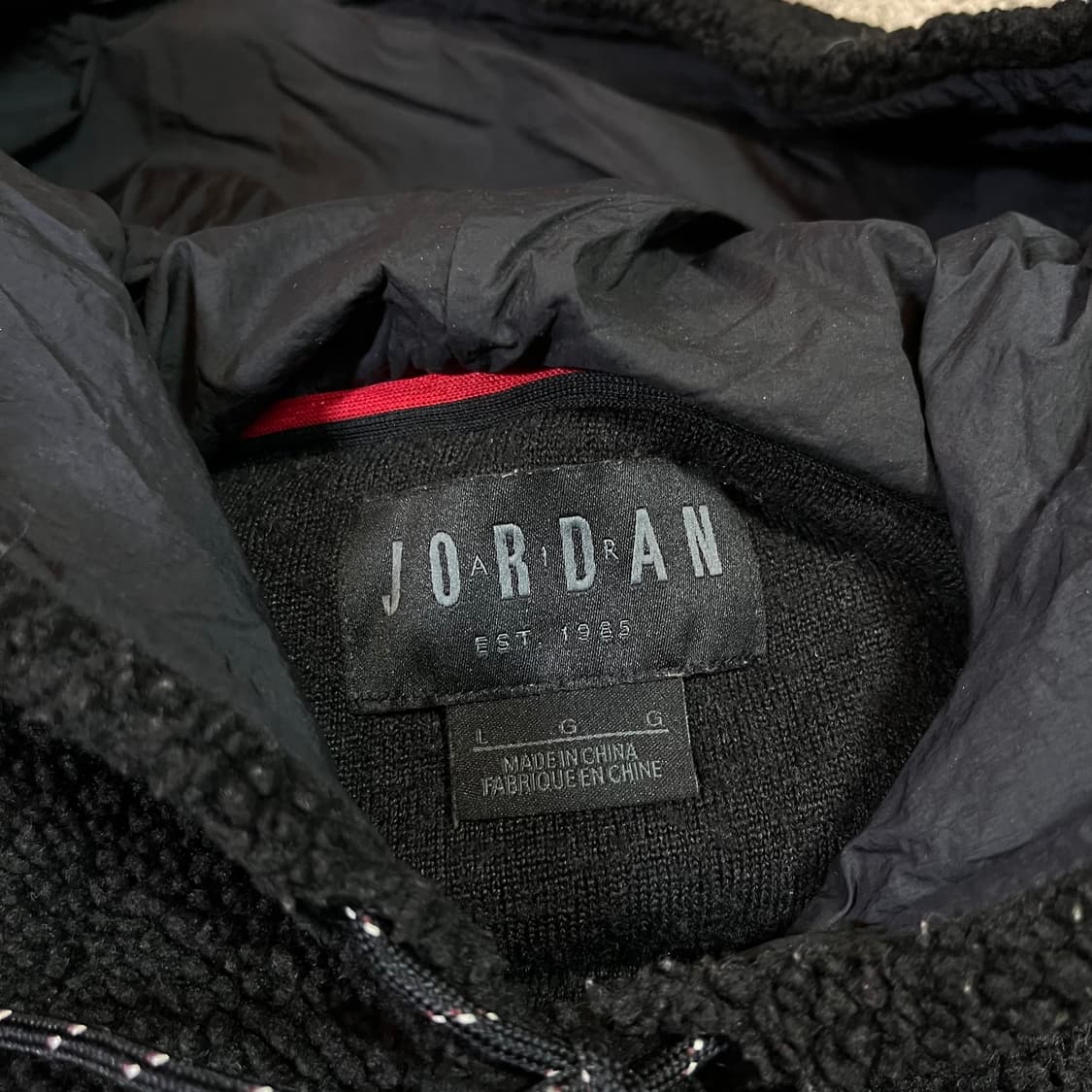 나이키 조던 배색 쉐르파 후드티 상품이미지3