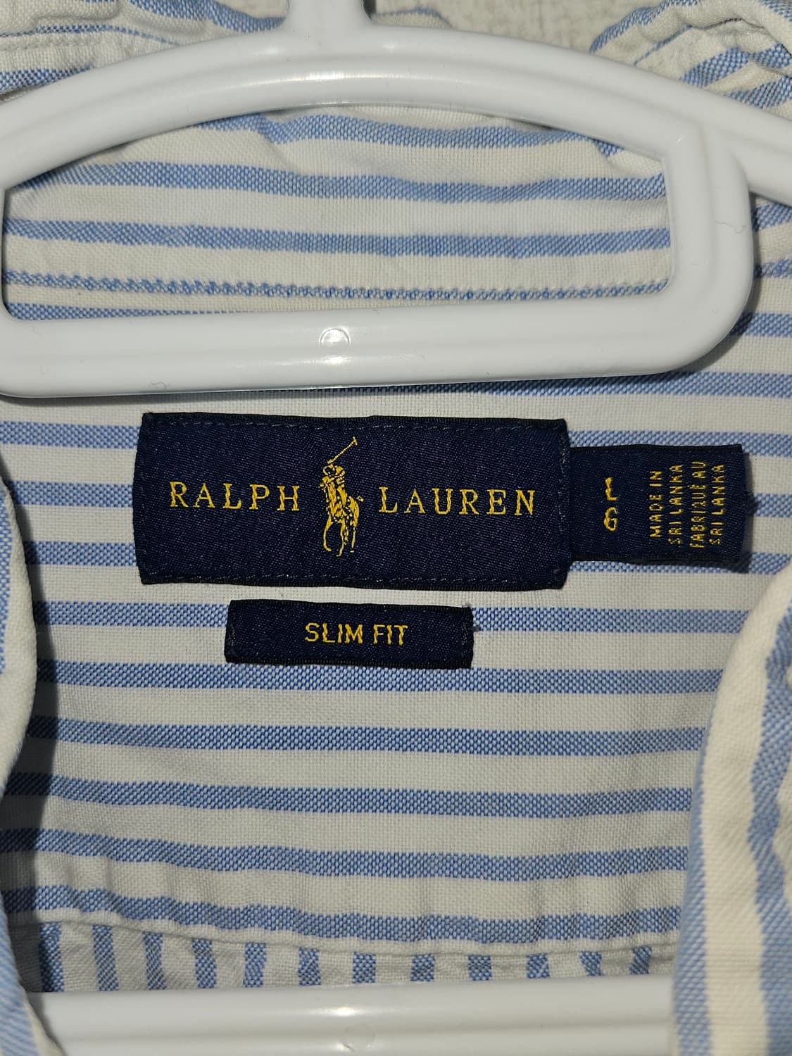 폴로 랄프로렌 신형 반팔셔츠 스트라이프 하프 여성 L 상품이미지4