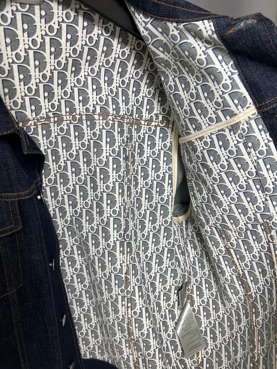 [정품] 새상품급 / 52 디올 오블리크 청자켓 상품이미지4