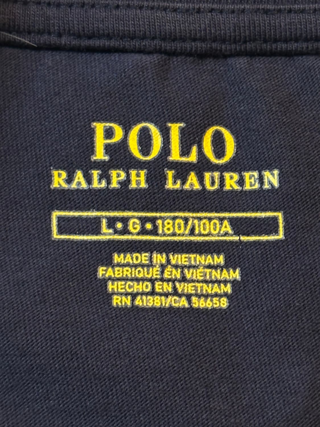 폴로 랄프로렌 POLO 레드포니 롱슬리브 긴팔 티셔츠 네이비 상품이미지4