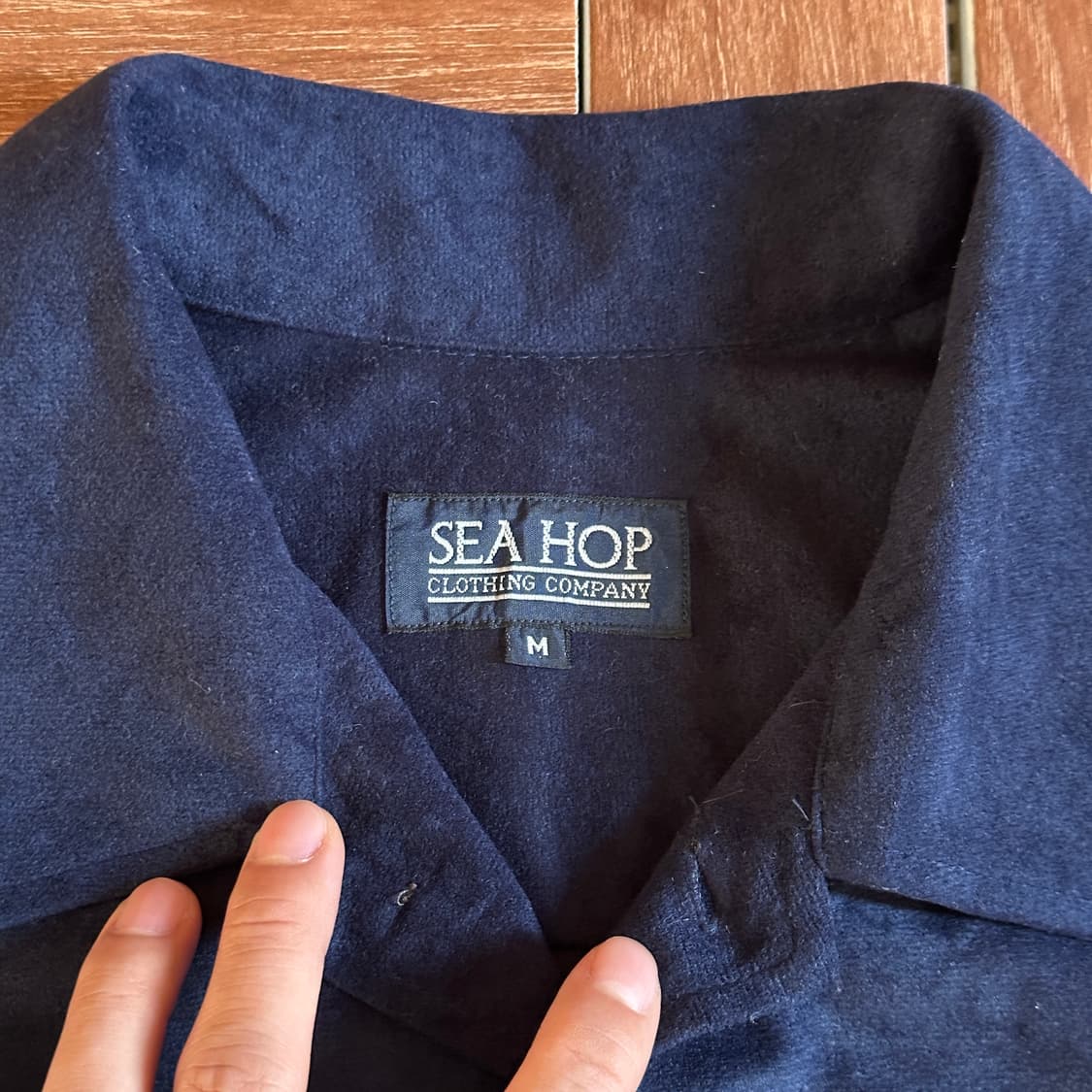 Sea hop vintage navy shirts 상품이미지5