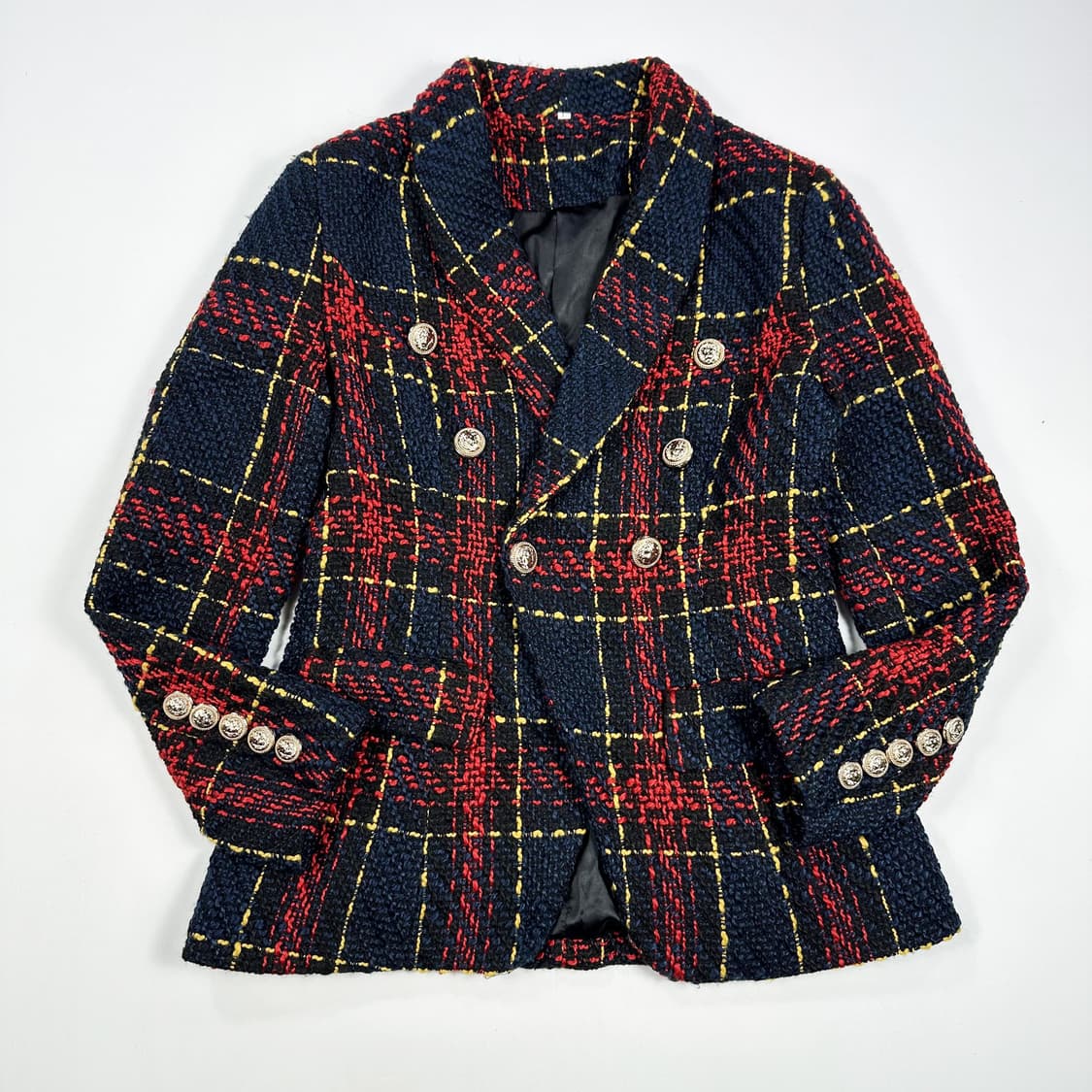 VTG 빈티지 트위드 체크 블레이저 자켓 (L 여성추천) 상품이미지2