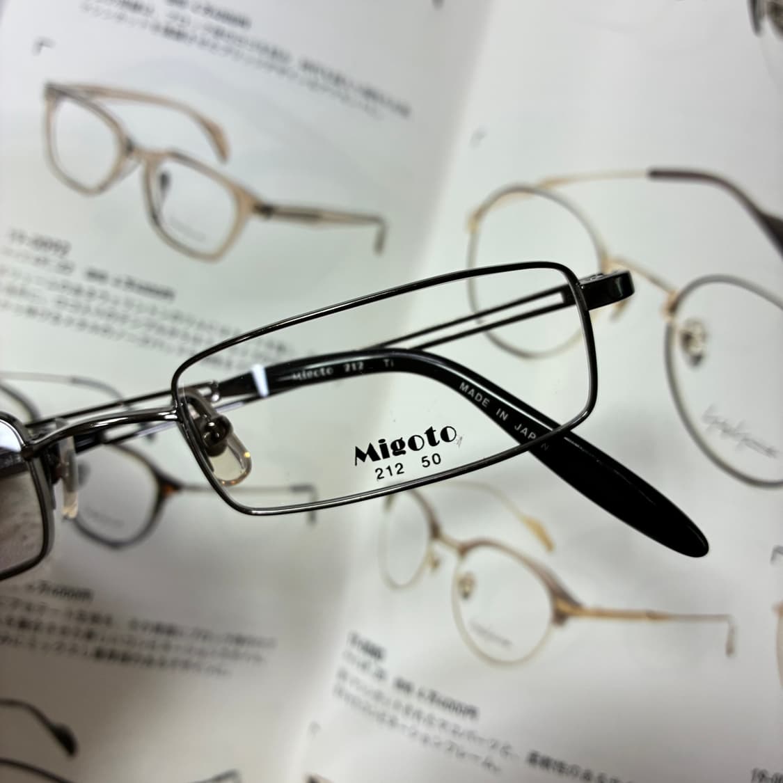 MIGOTO 일본 후쿠이 제작 티타늄 스퀘어 안경 상품이미지2