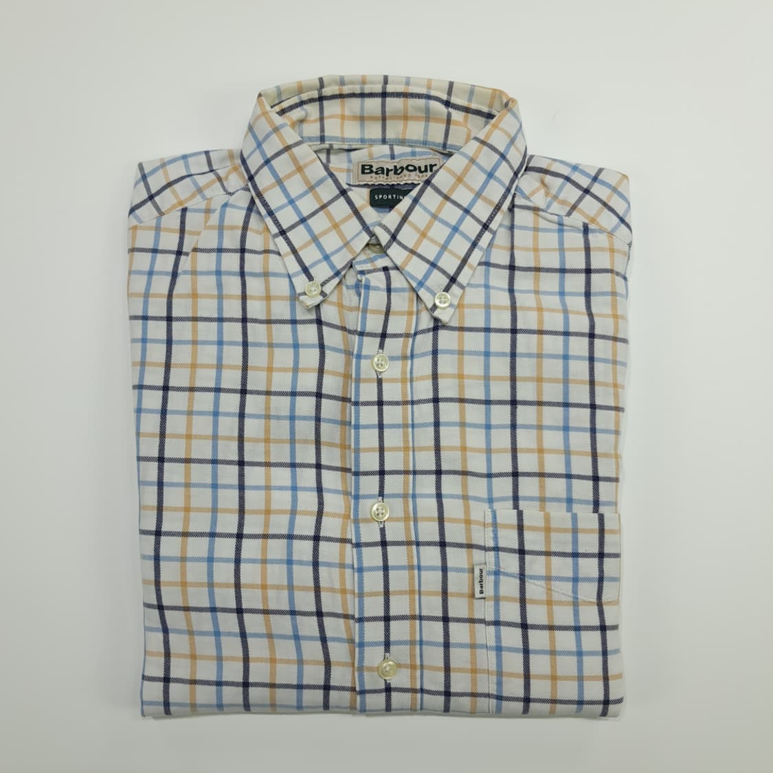 CN675 M 바버 멀티 윈도우페인 체크 긴팔 셔츠 남방 상품이미지8