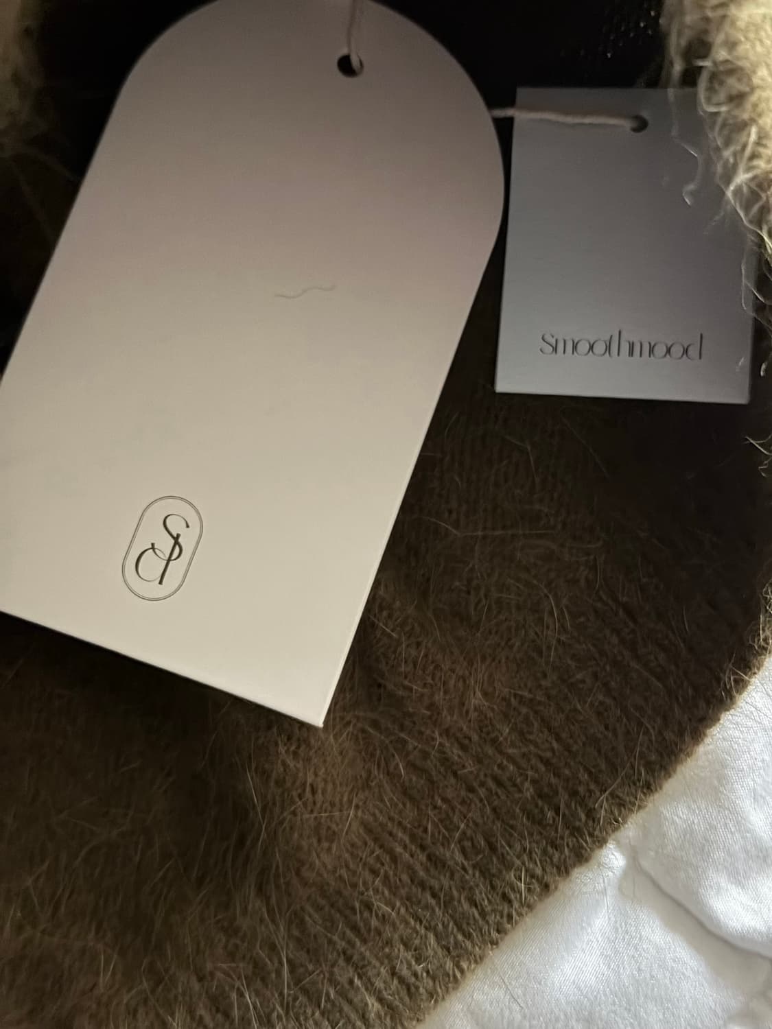 (새상품) 스무드무드 카키 앙고라 지나 가디건 상품이미지6