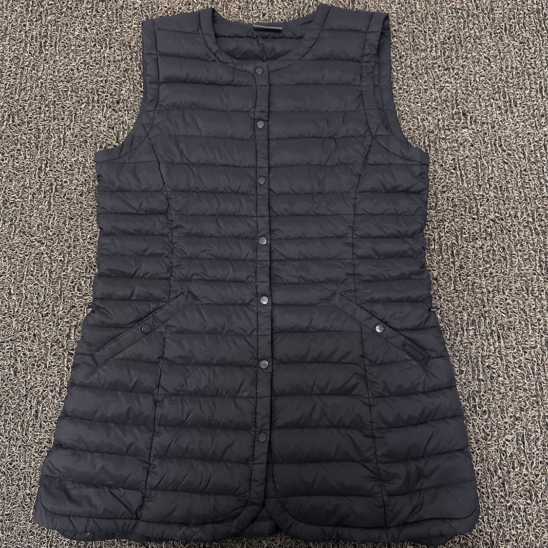 머렐 구스다운 여성 경량 패딩 조끼 블랙 90사이즈 상품이미지1