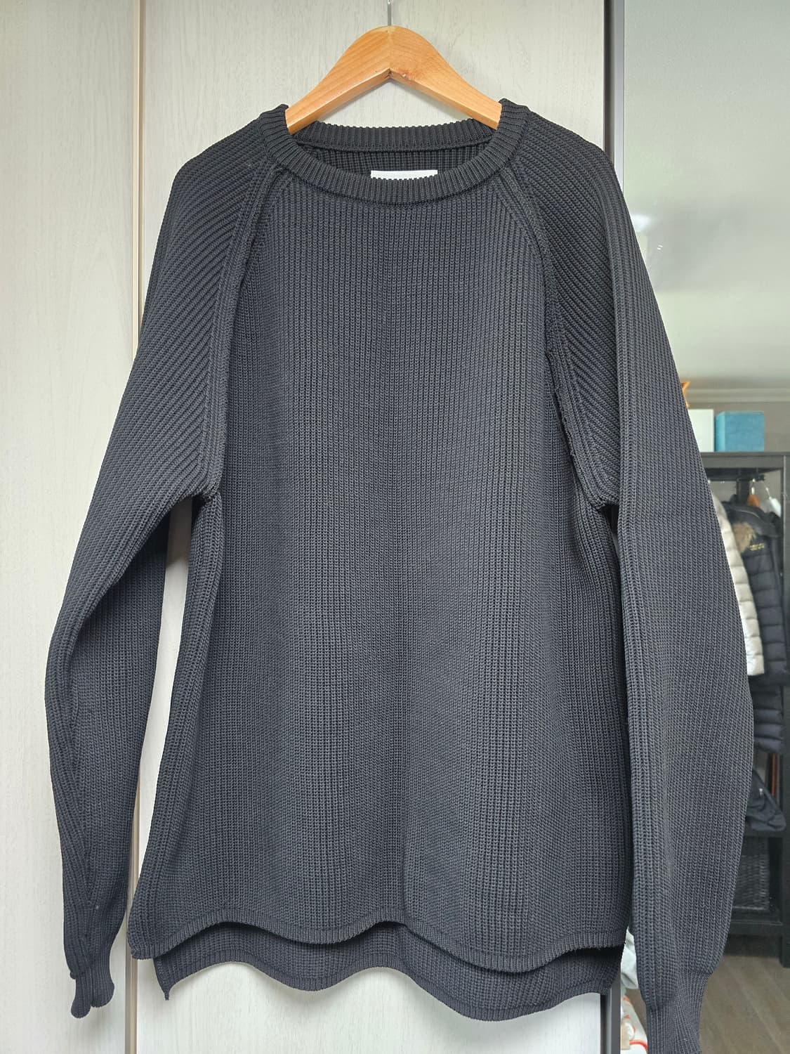 나나미카 5G 크루넥 스웨터 블랙 상품이미지2