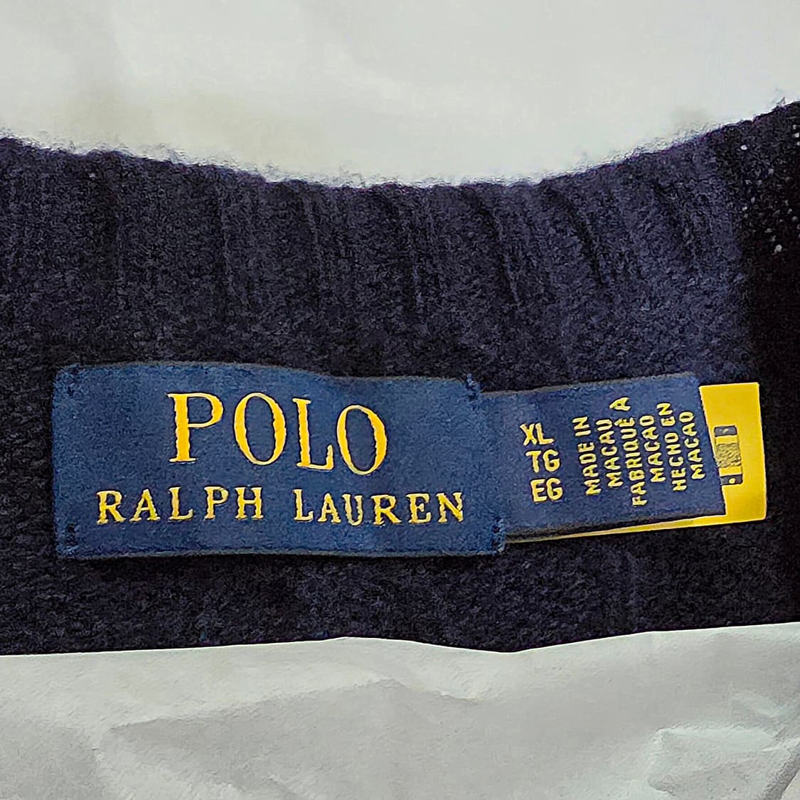 {백화점} 폴로 랄프로렌 울 캐시미어 케이블 니트 스웨터 [XL] 상품이미지4