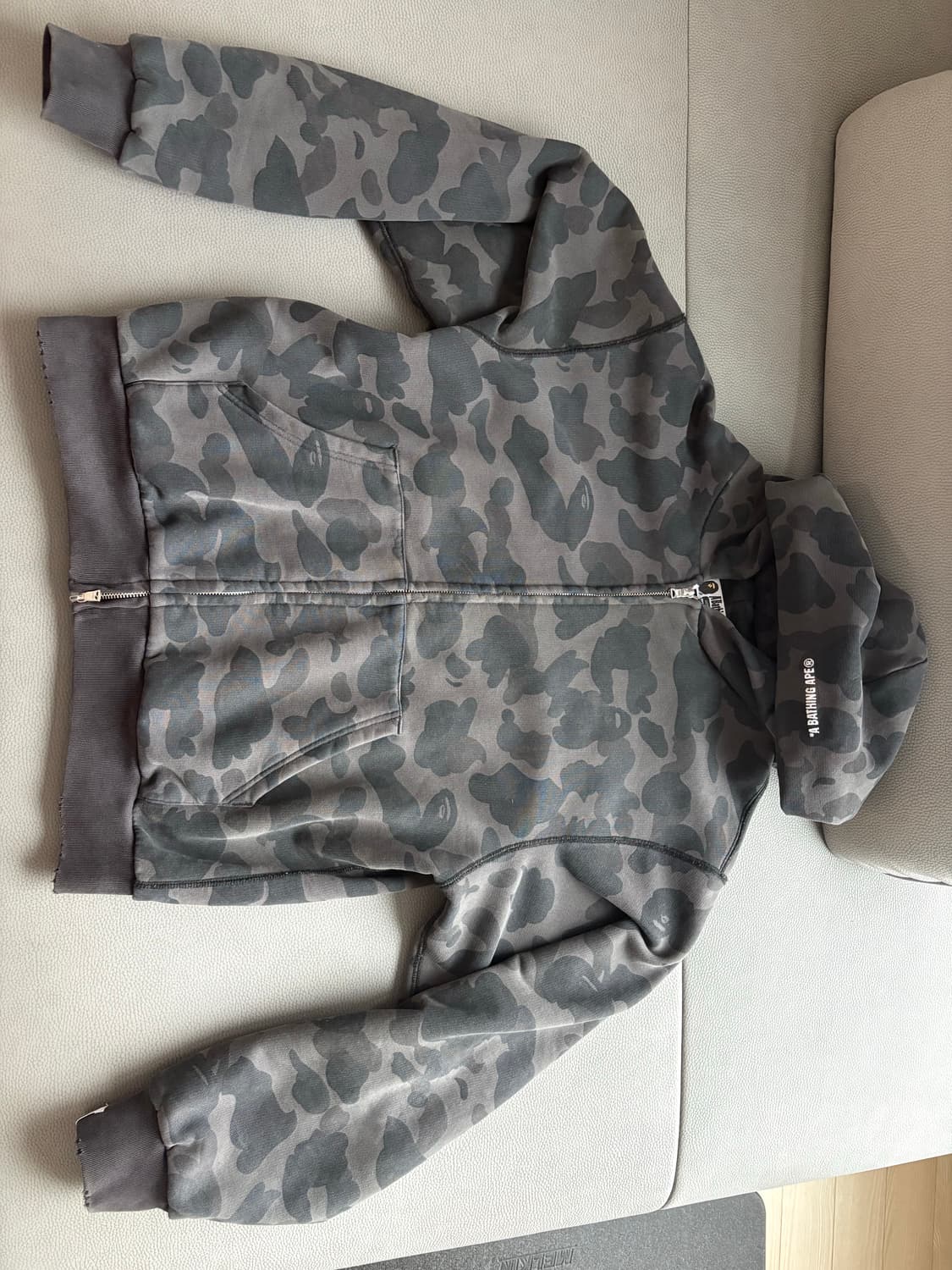  베이프 퍼스트 카모 헤비워시 후드집업 상품이미지6