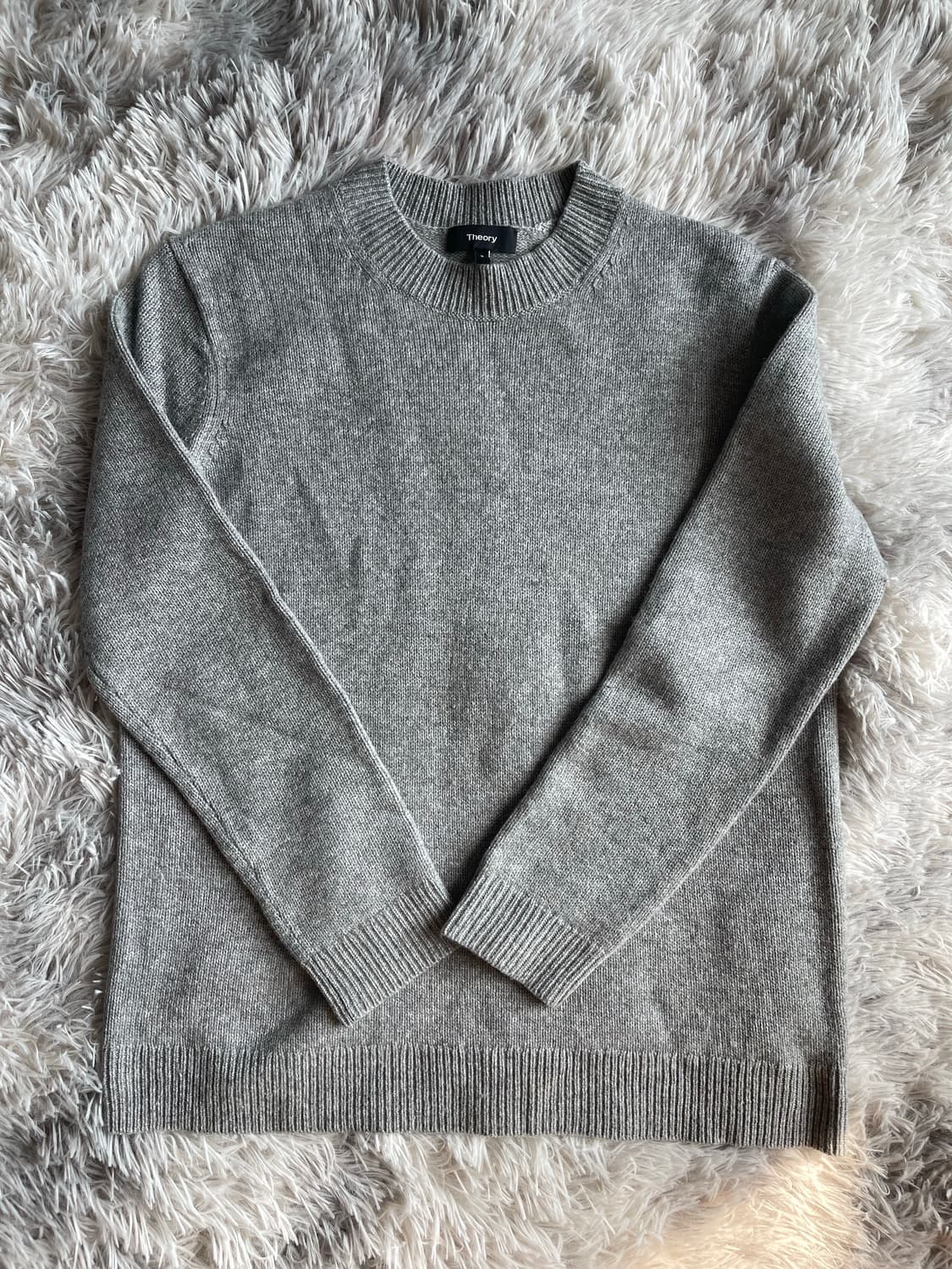 Theory 띠어리 그레이 니트 스웨터 캐시미어100 상품이미지1