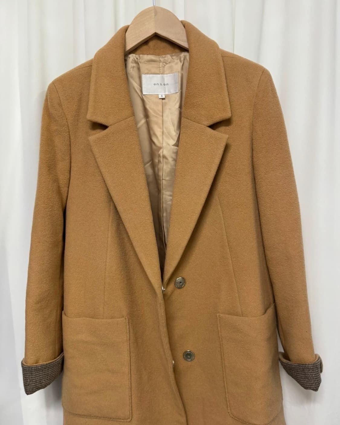 온앤온 양모 캐시미어 코트 상품이미지4