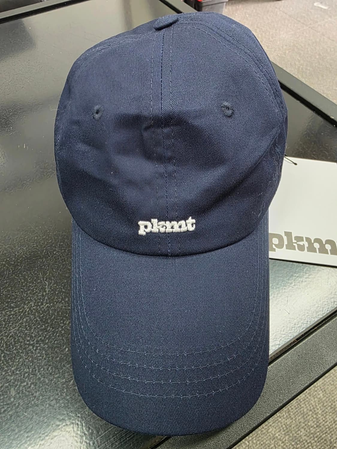 [새제품] PKMT 피키먼트 로고 볼캡 모자 네이비 상품이미지5