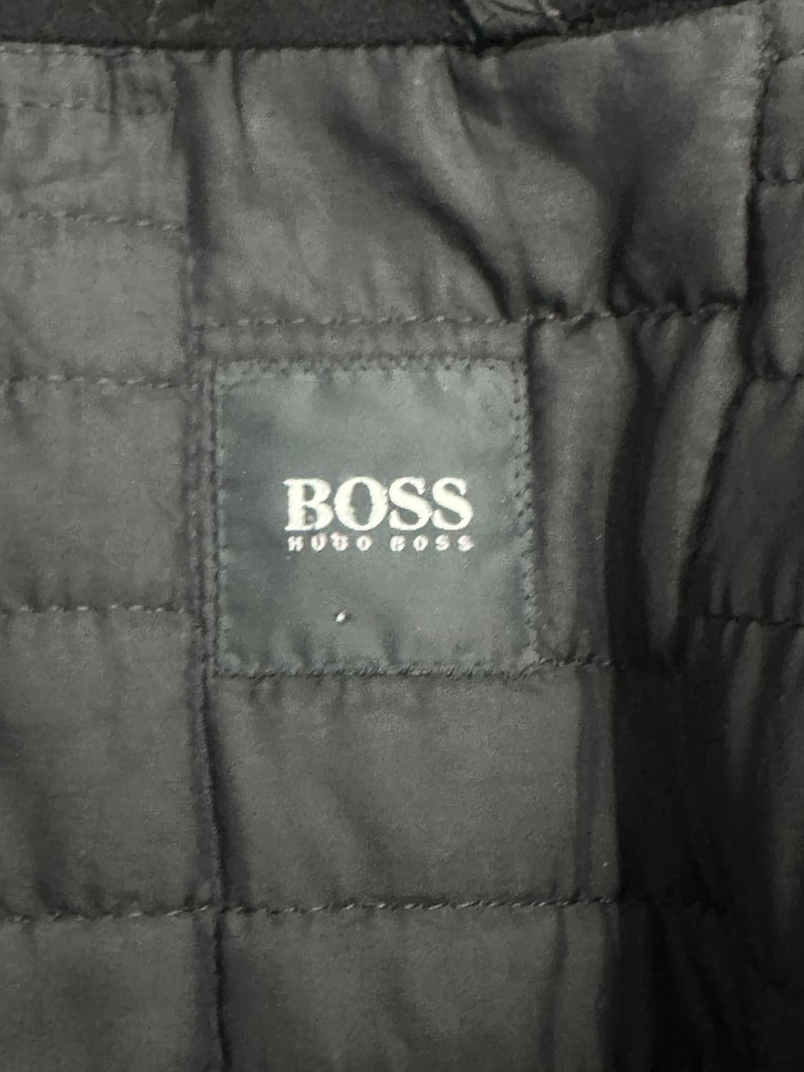 00s HUGO BOSS 울/캐시미어 블랙 코트 52 상품이미지7