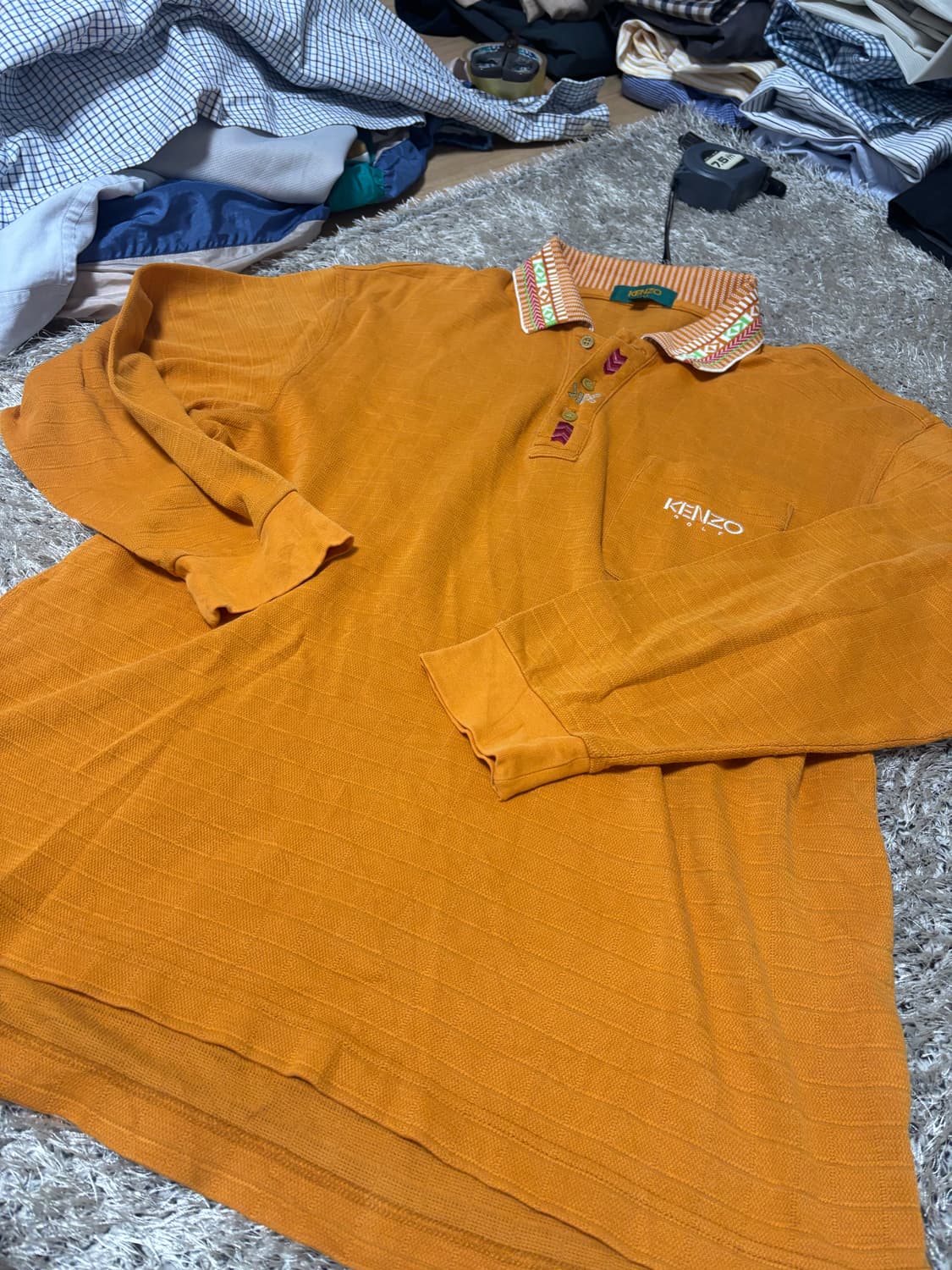 일제 KENZO GOLF 긴팔 카라티 사이즈 100-105 상품이미지2