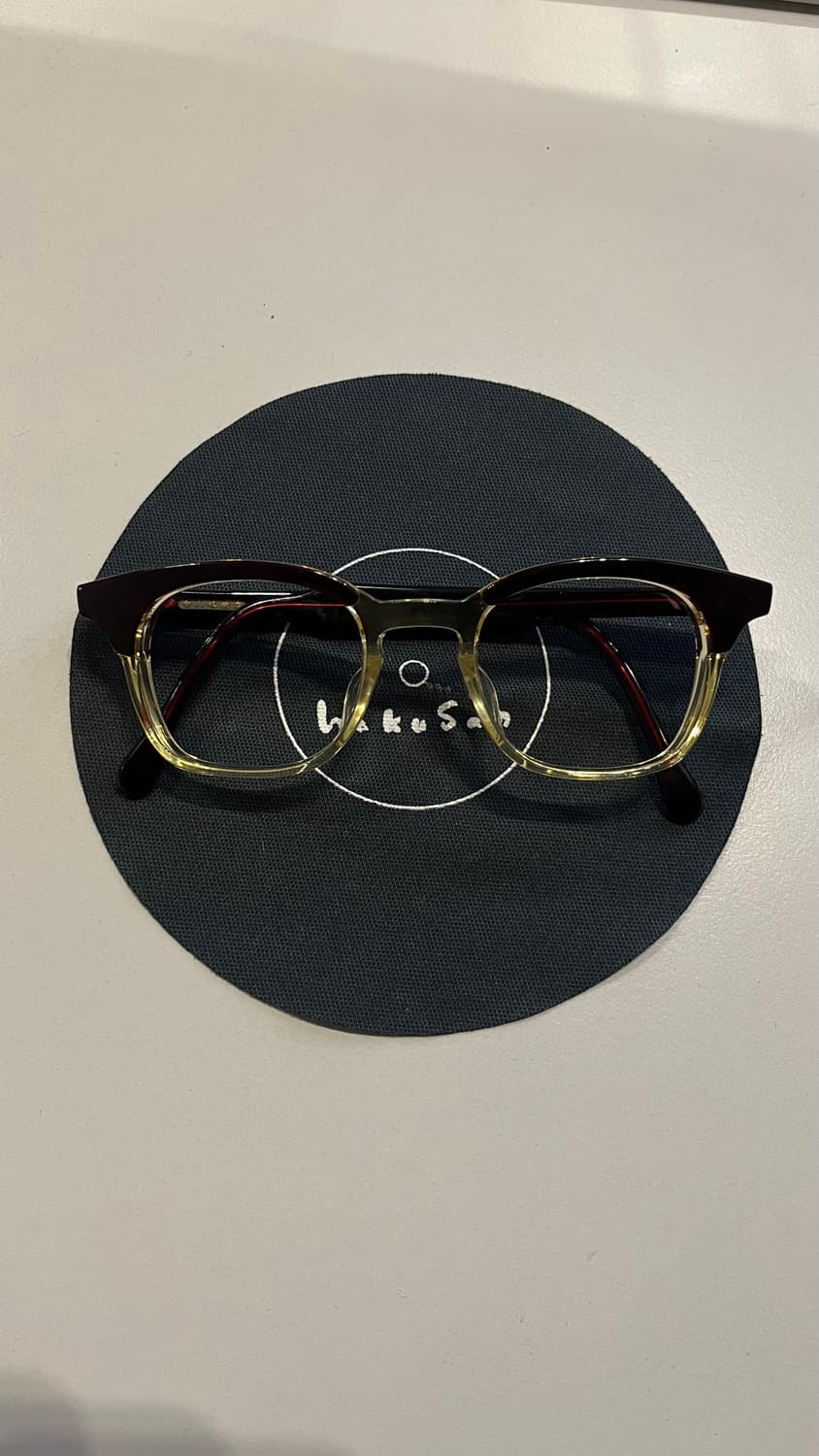 백산안경 포스트 투톤 브라운 상품이미지1