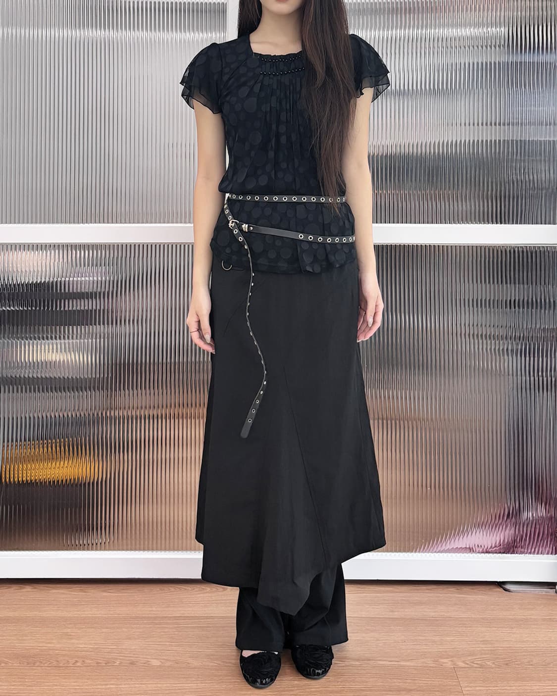 hikko unbalance long skirt 상품이미지5