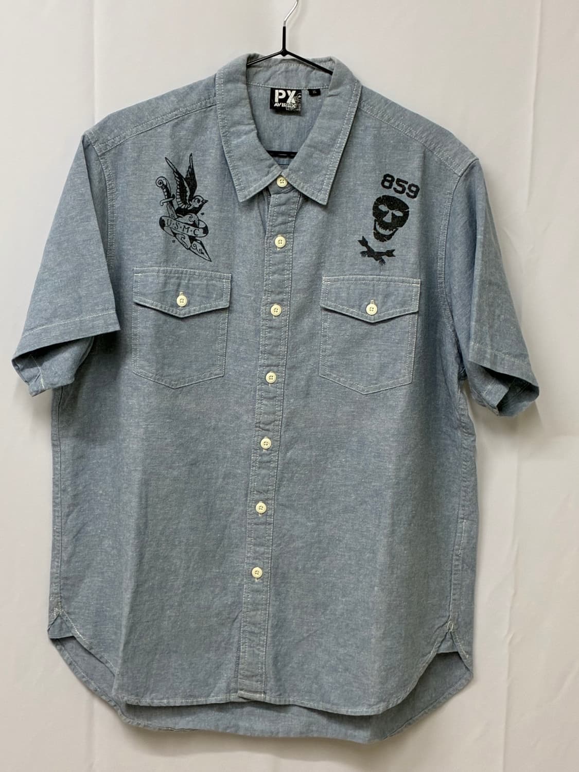 아비렉스 usmc 하프 셔츠 Xl 상품이미지1