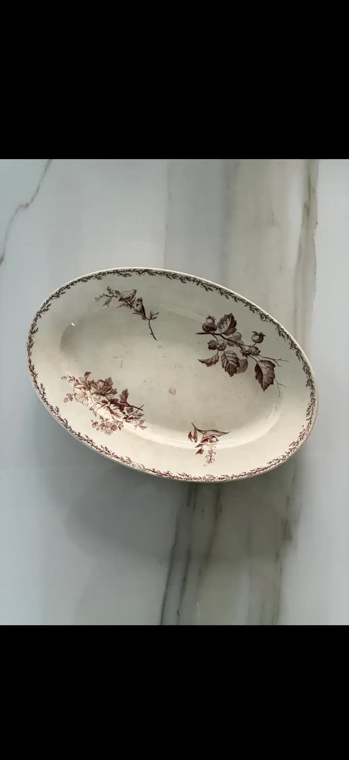 프랑스 앤틱 오발플레이트 상품이미지1