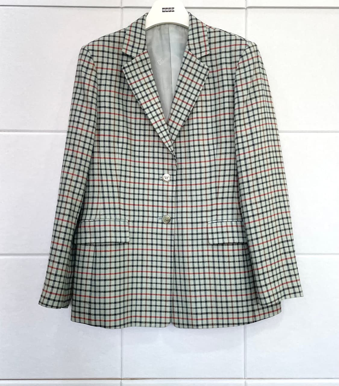 닥스 DAKS 체크 블레이저 자켓 상품이미지1