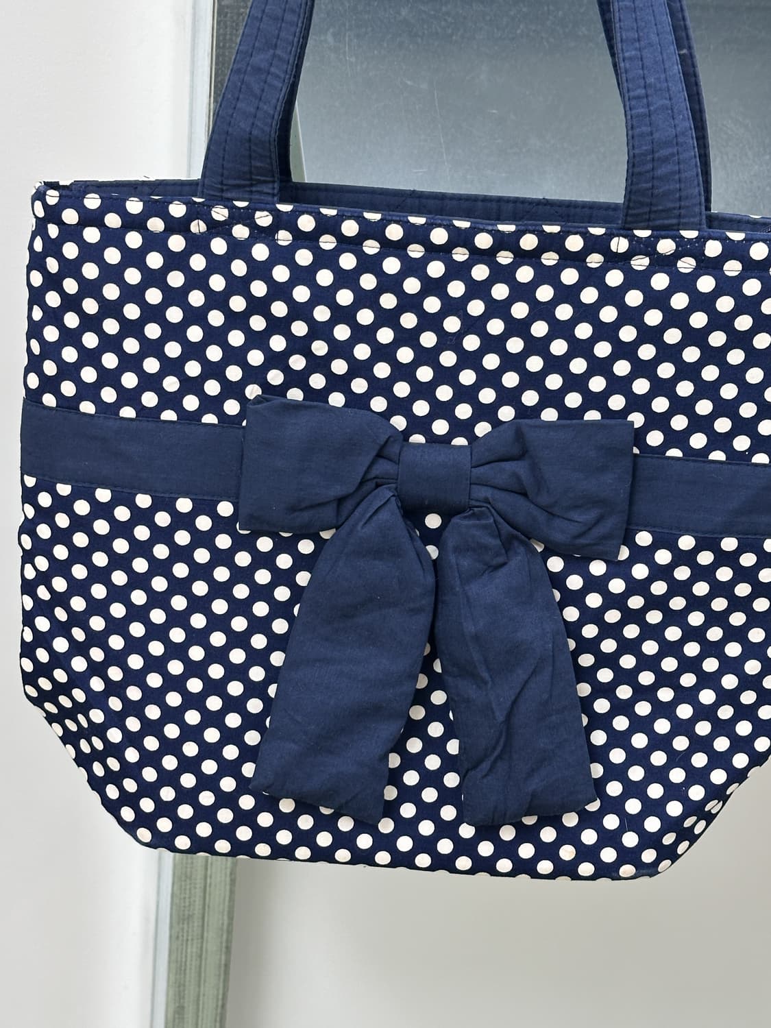 navy dot ribbon bag 상품이미지2
