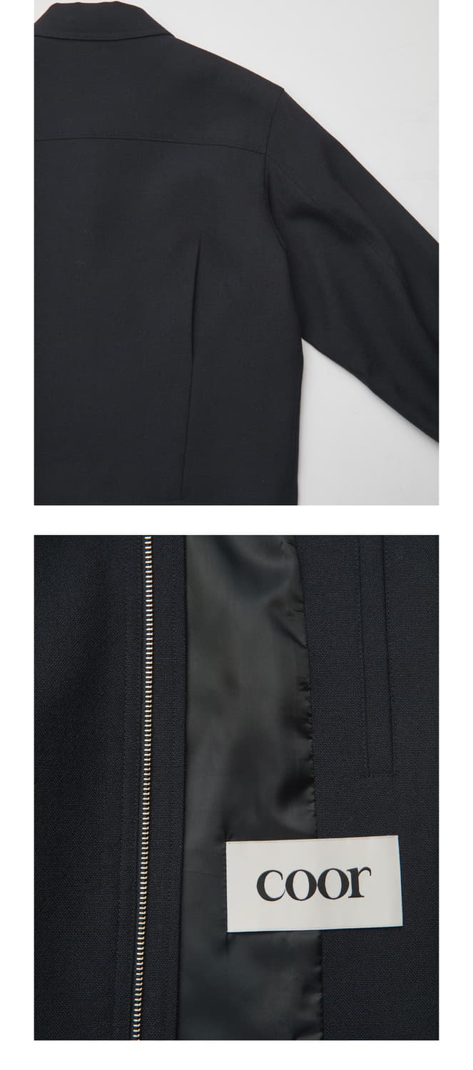 COOR 버진 울 크롭 점퍼 (다크네이비, M/민트급) 상품이미지9