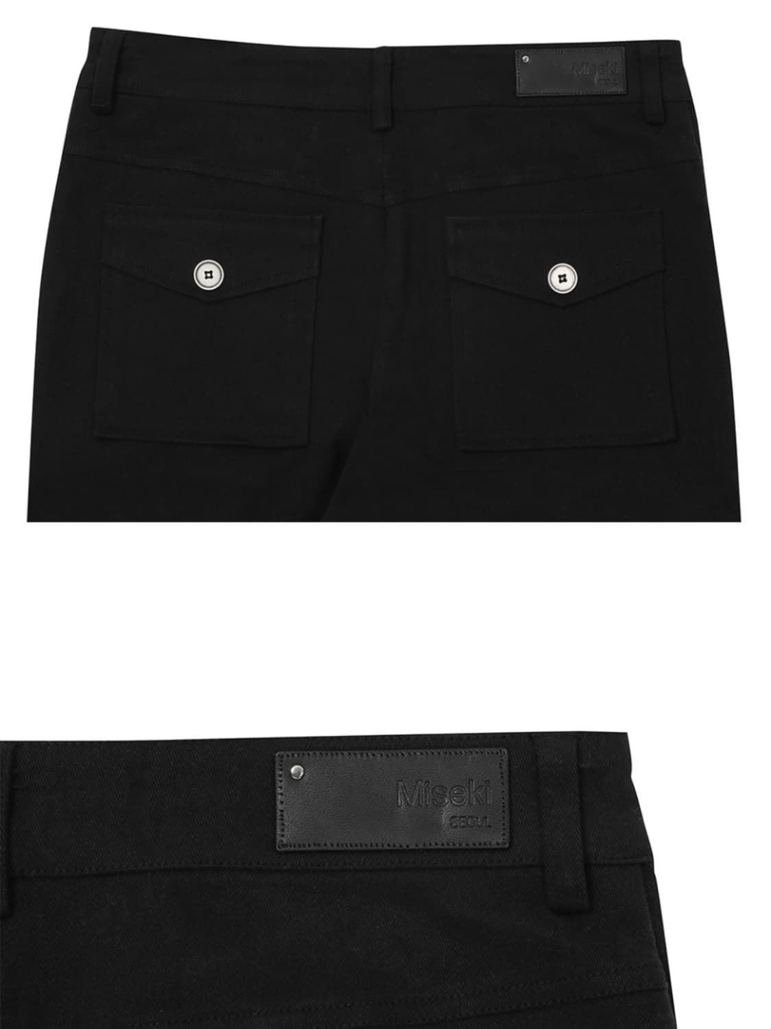 미세키서울, Shirring bootscut pants BLACK 상품이미지6