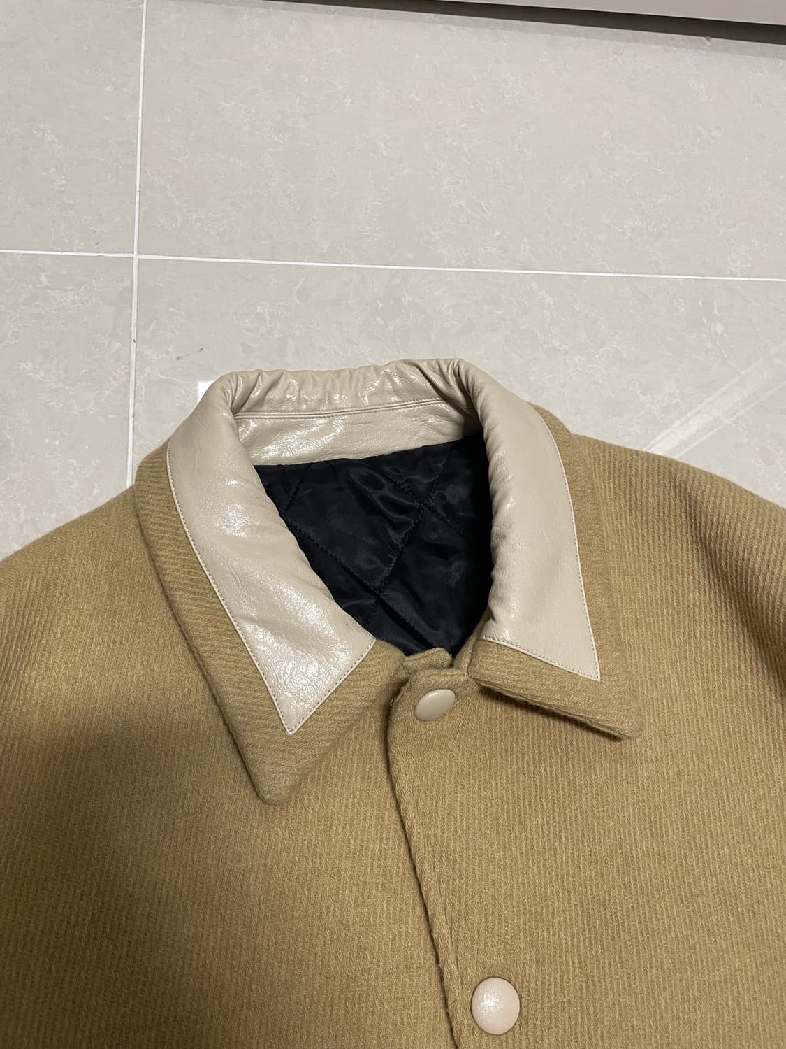 렉토 바시티 자켓 베이지 L 상품이미지4