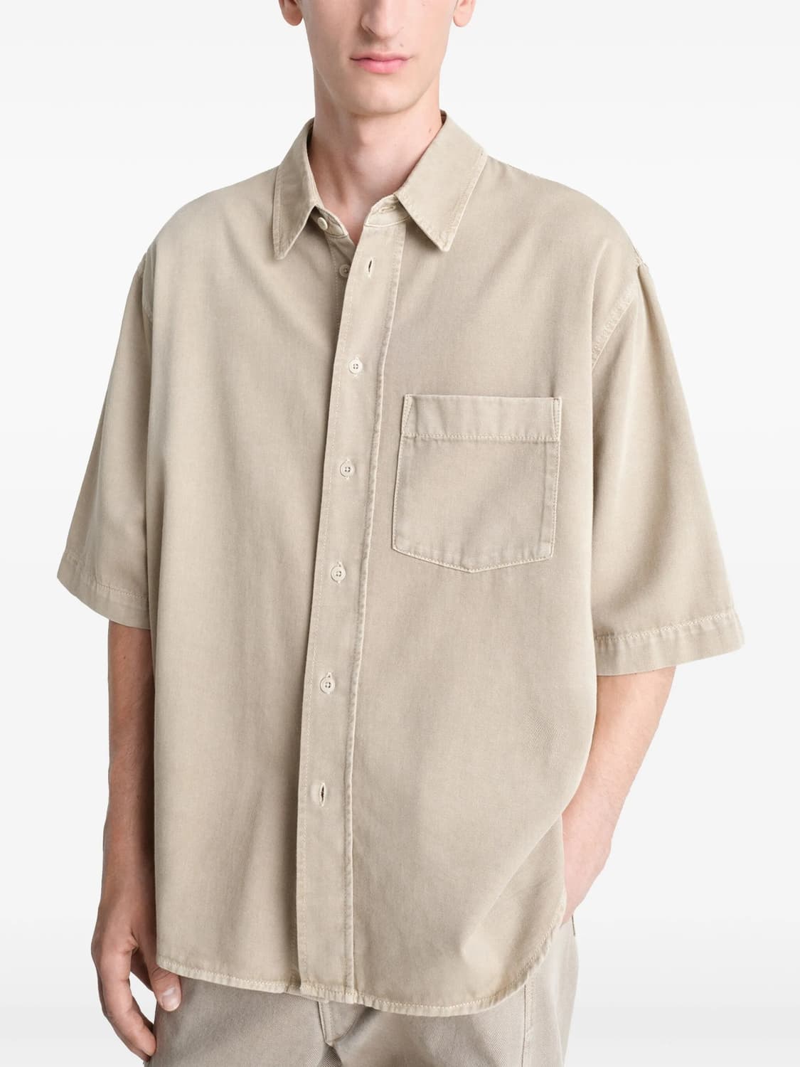 M(48) size 르메르 숏 슬리브 셔츠 내추럴 베이지 상품이미지1