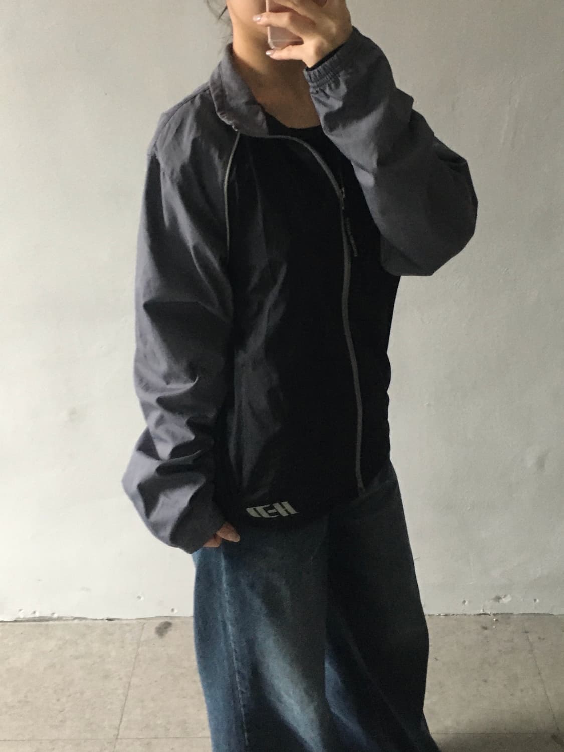 할리 데이비슨 백프린팅 바람막이  상품이미지2