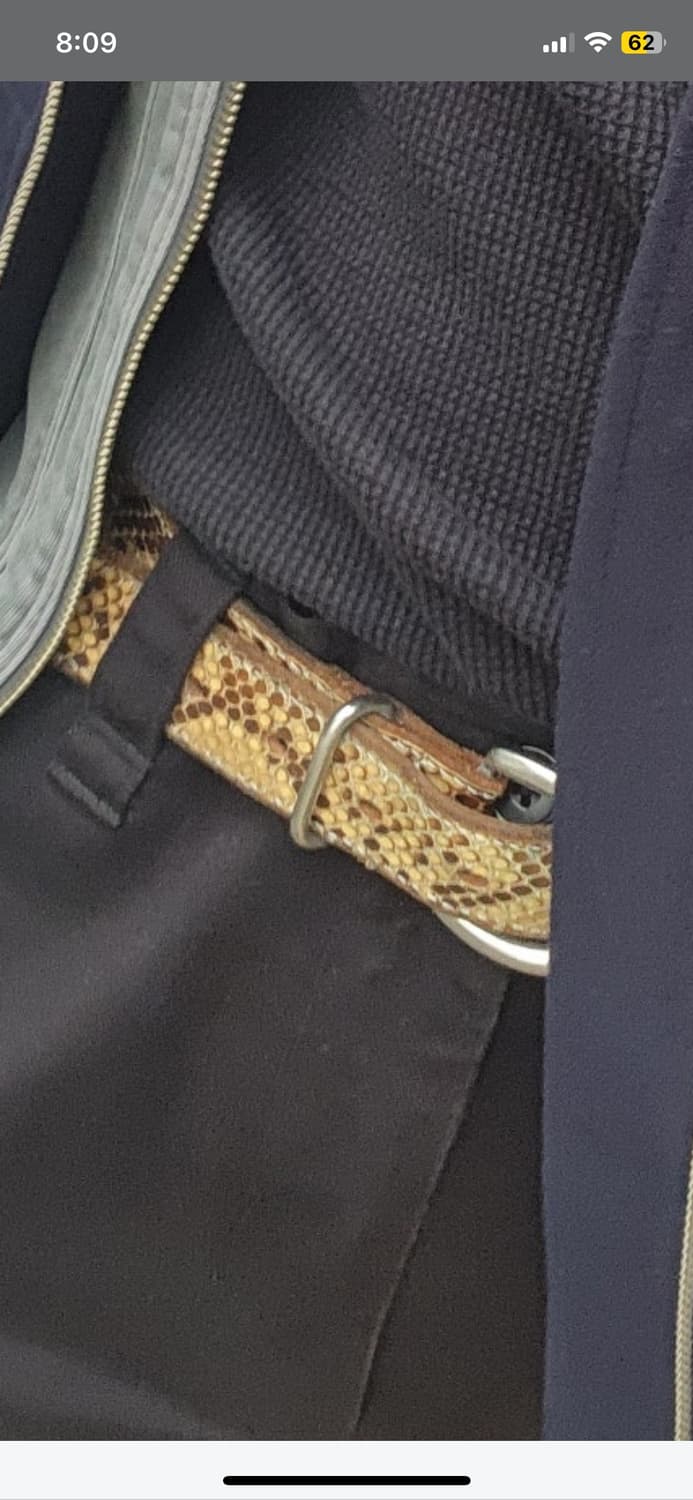 헨더스킴(hender scheme)뱀피 벨트삽니다!! 상품이미지3