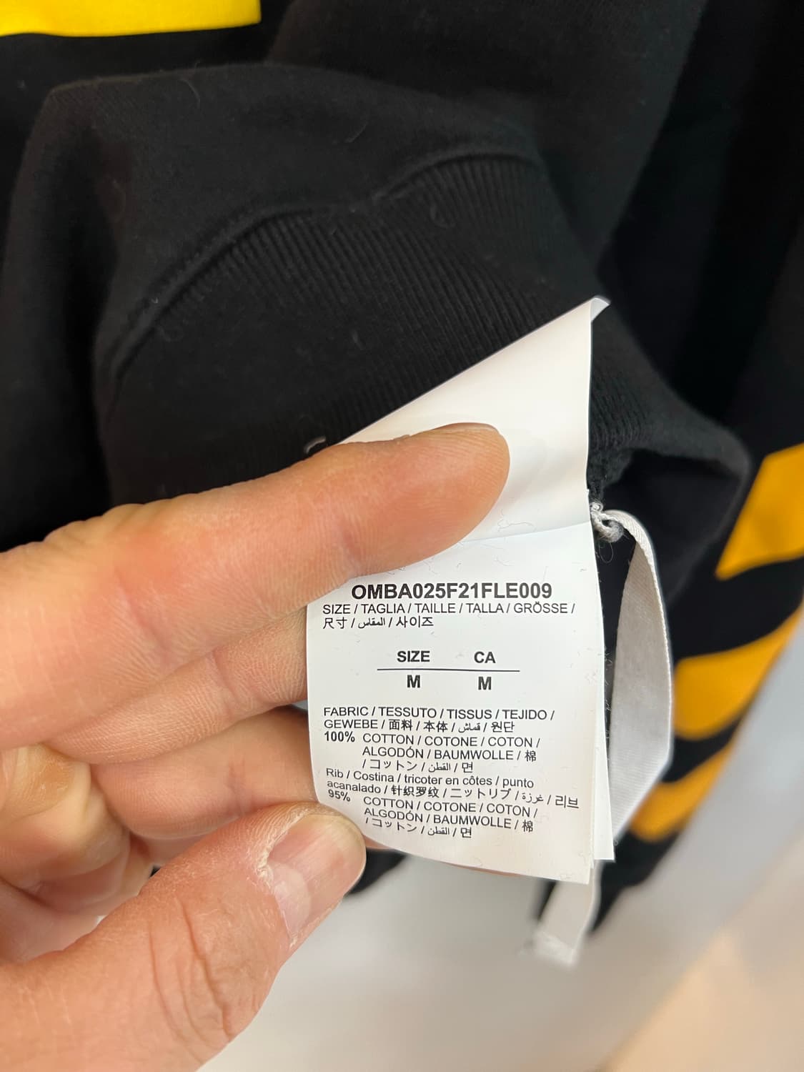 오프화이트 카라바지오 맨투맨 M사이즈 상품이미지5