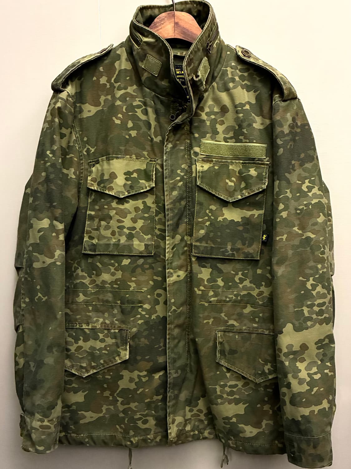 (M/105)알파인더스트리 독일군 플렉탄 카모 m65 모드 필드자켓 야상 상품이미지1