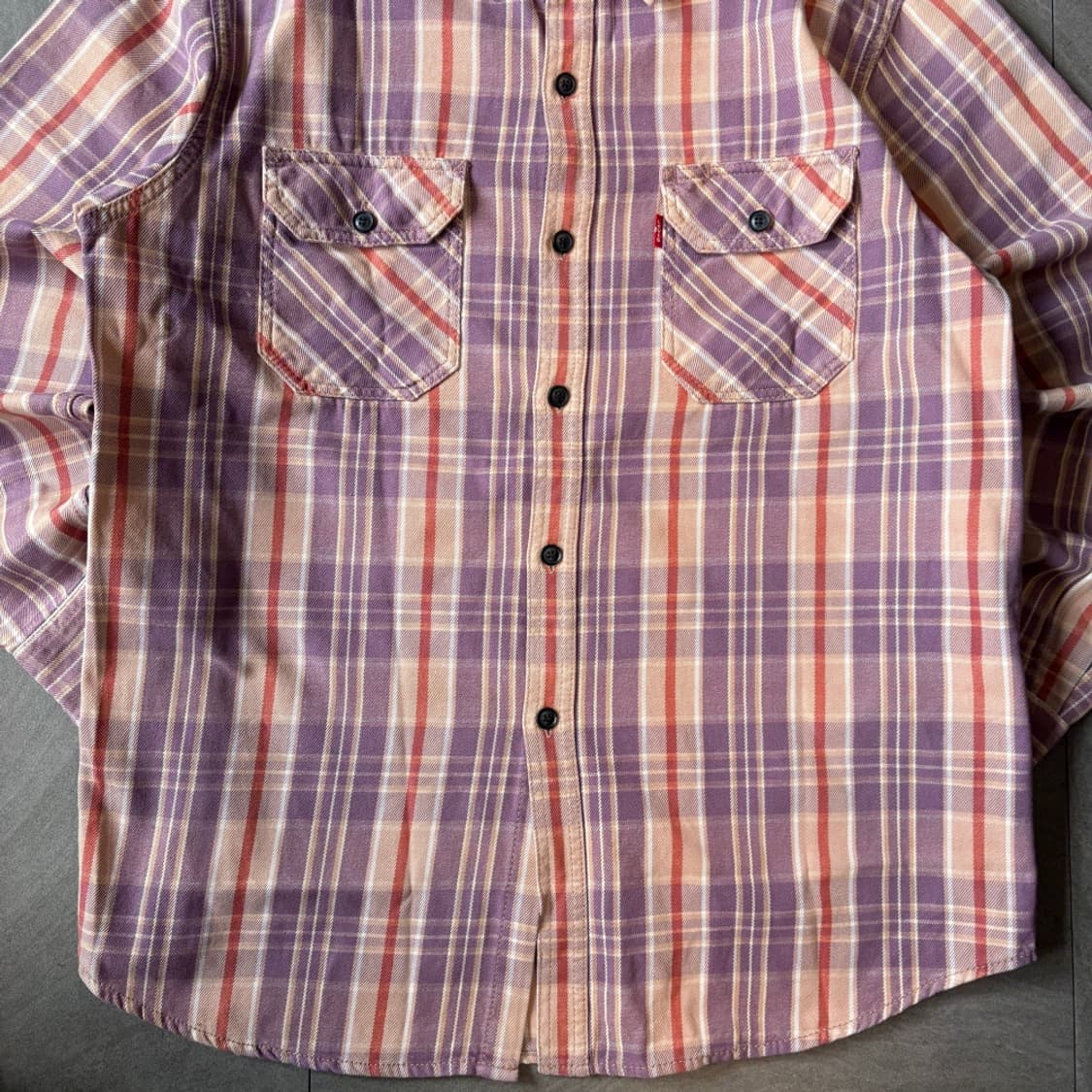 리바이스 정품 체크 해비 코튼 셔츠 상품이미지3