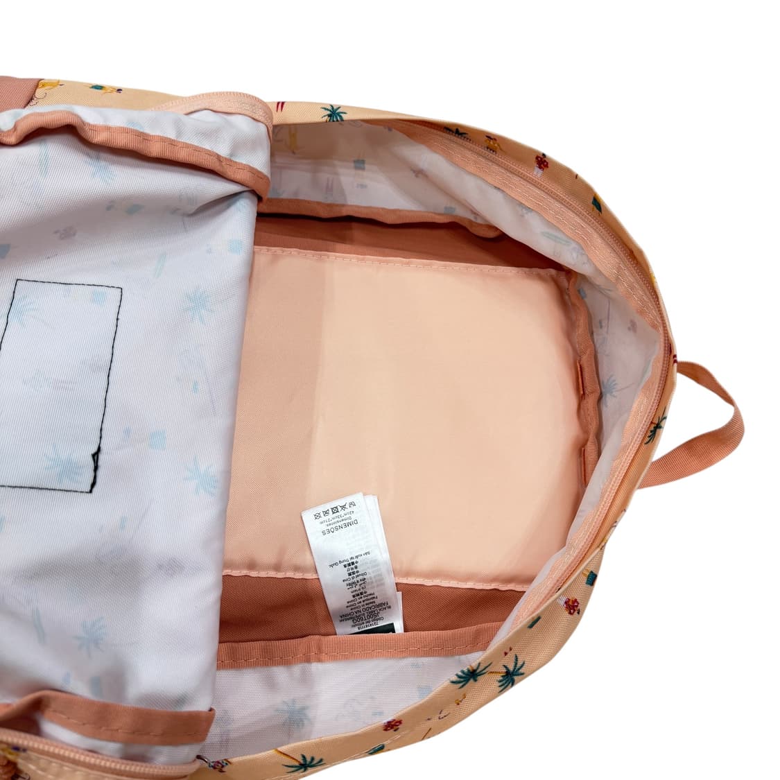 잔스포츠 빈티지 슈퍼브레이크 하와이안 서핑 패턴 백팩 가방 코랄핑크 상품이미지4