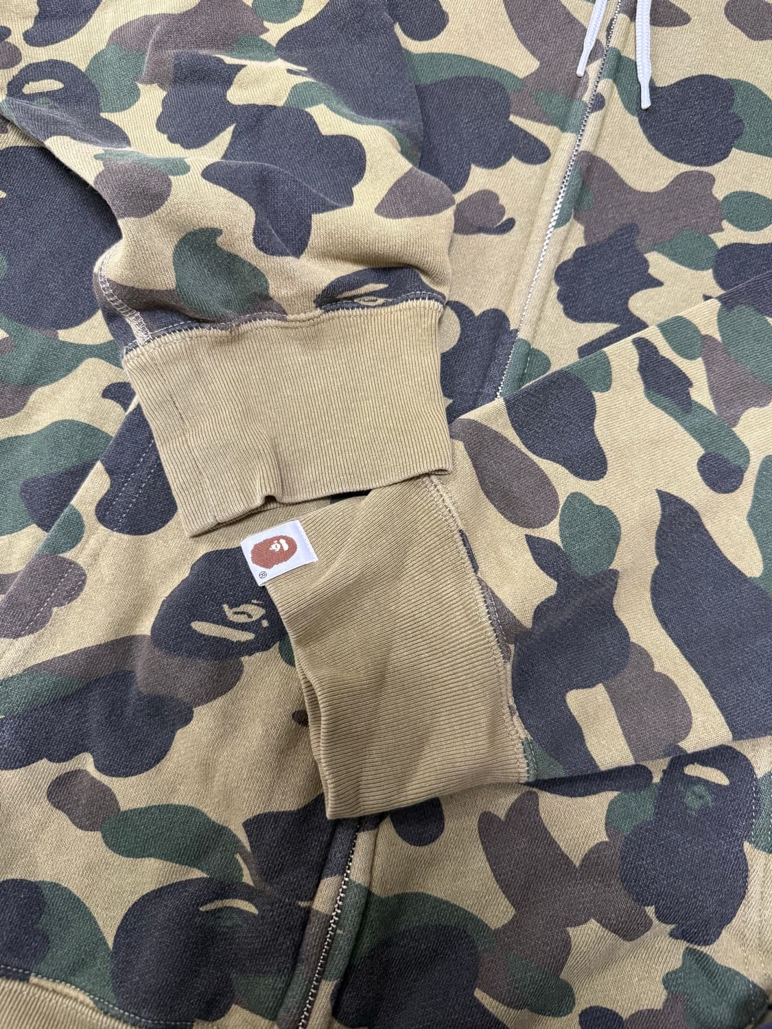 (XL)bape 베이프 녹계 카모 후드집업 상품이미지2