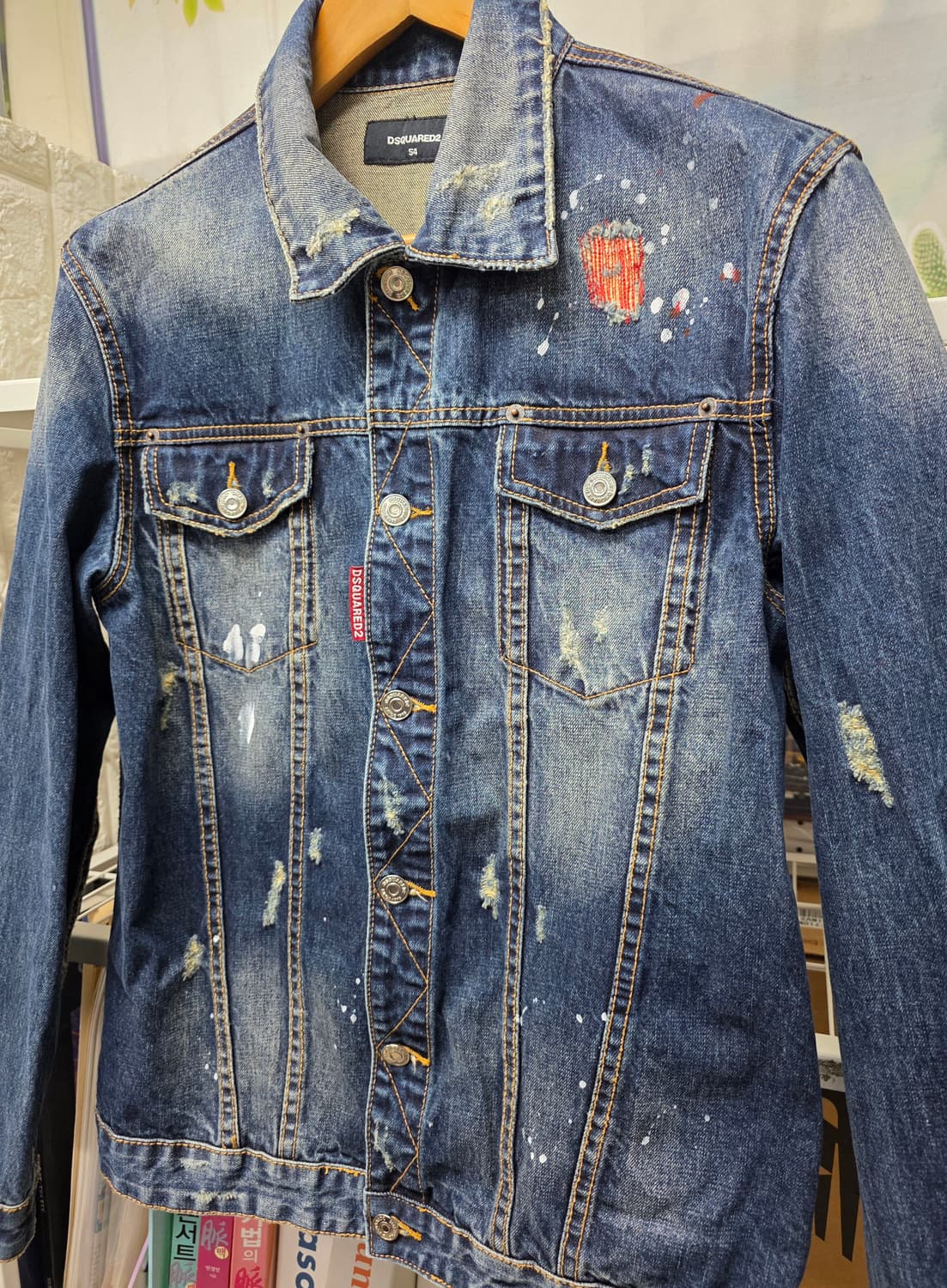 디스퀘어드2 남성 데님자켓 100 몽키 그래픽 청자켓 MM69 상품이미지2