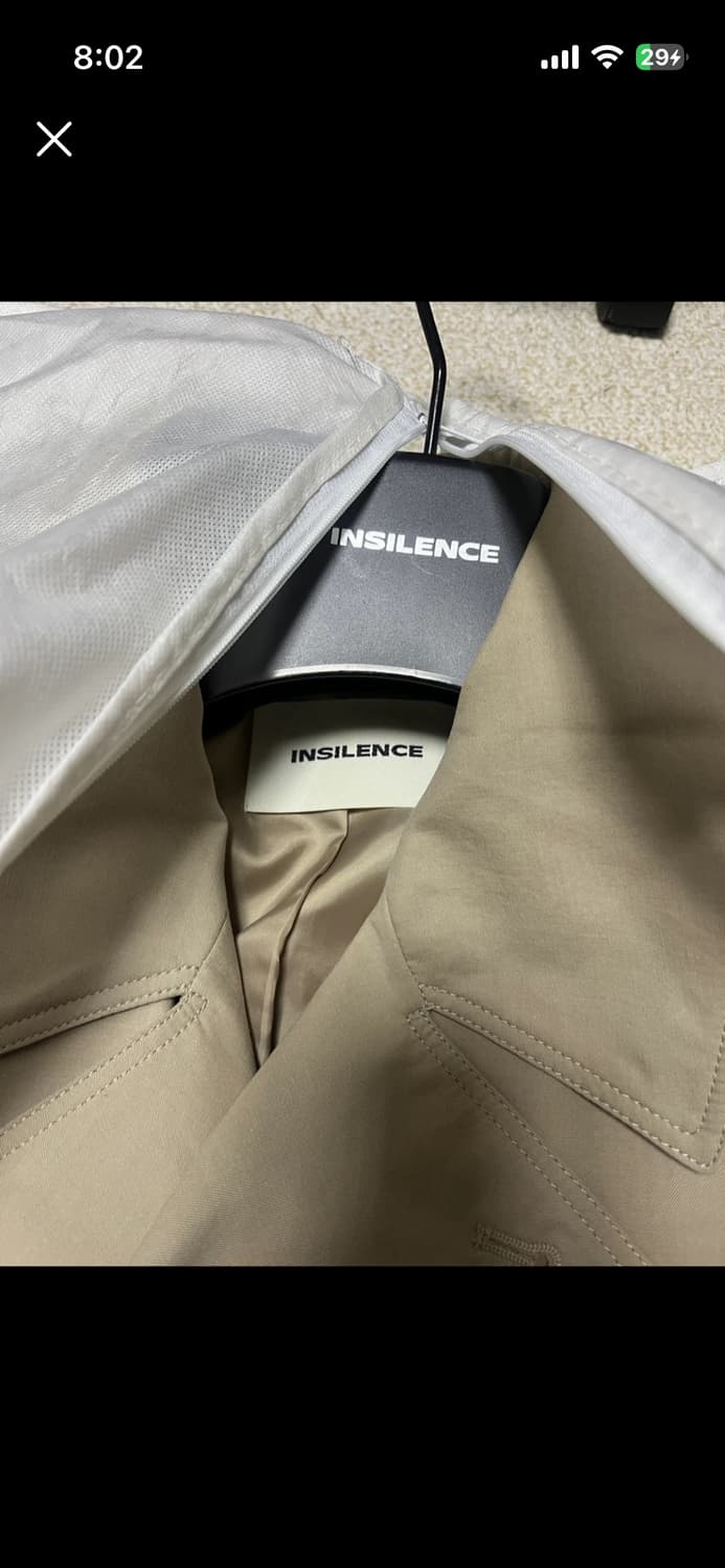 인사일런스 텐셀 트렌치 코트 베이지 M 새상품급 상품이미지4