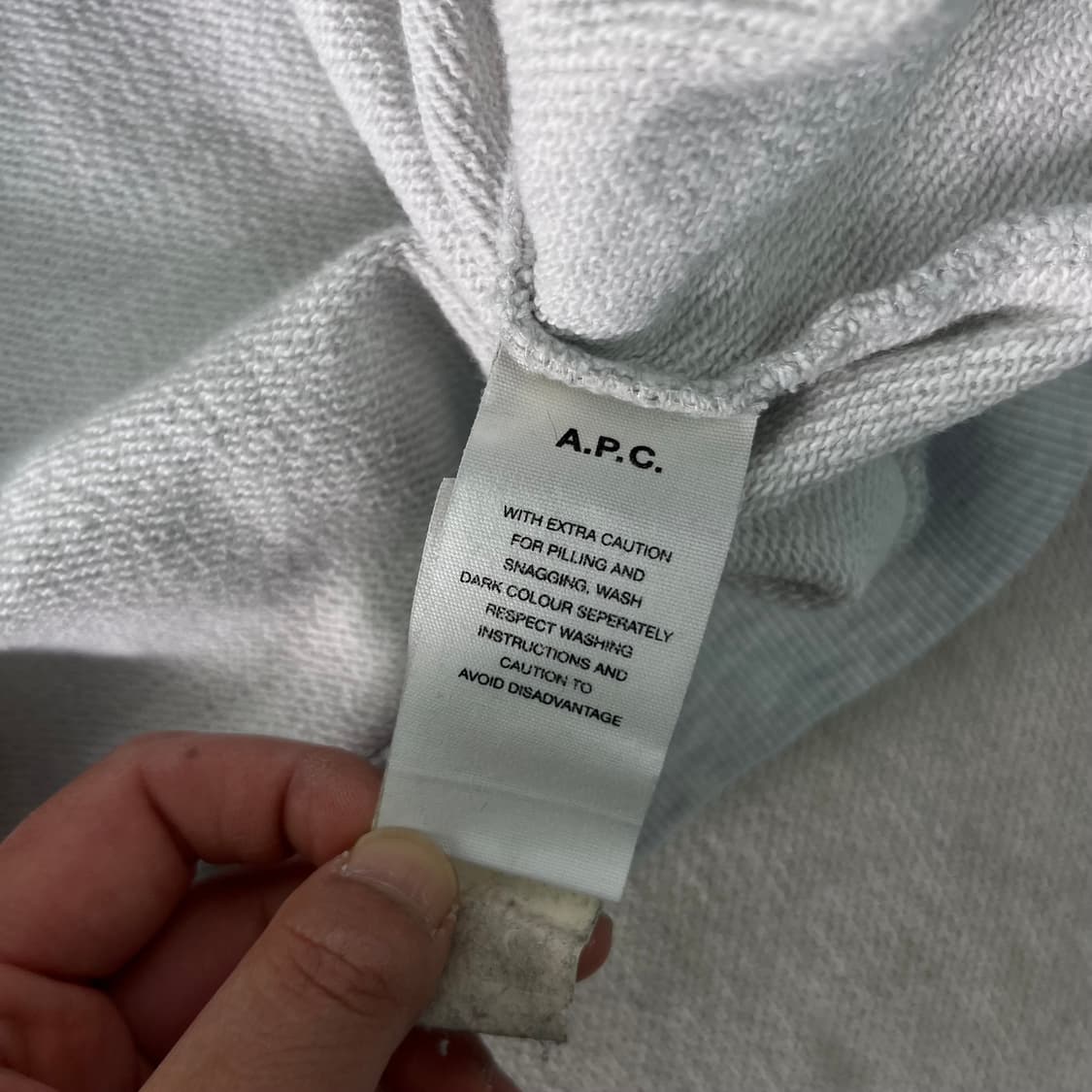 W 95 APC 아페쎄 스몰로고 후드티 상품이미지5