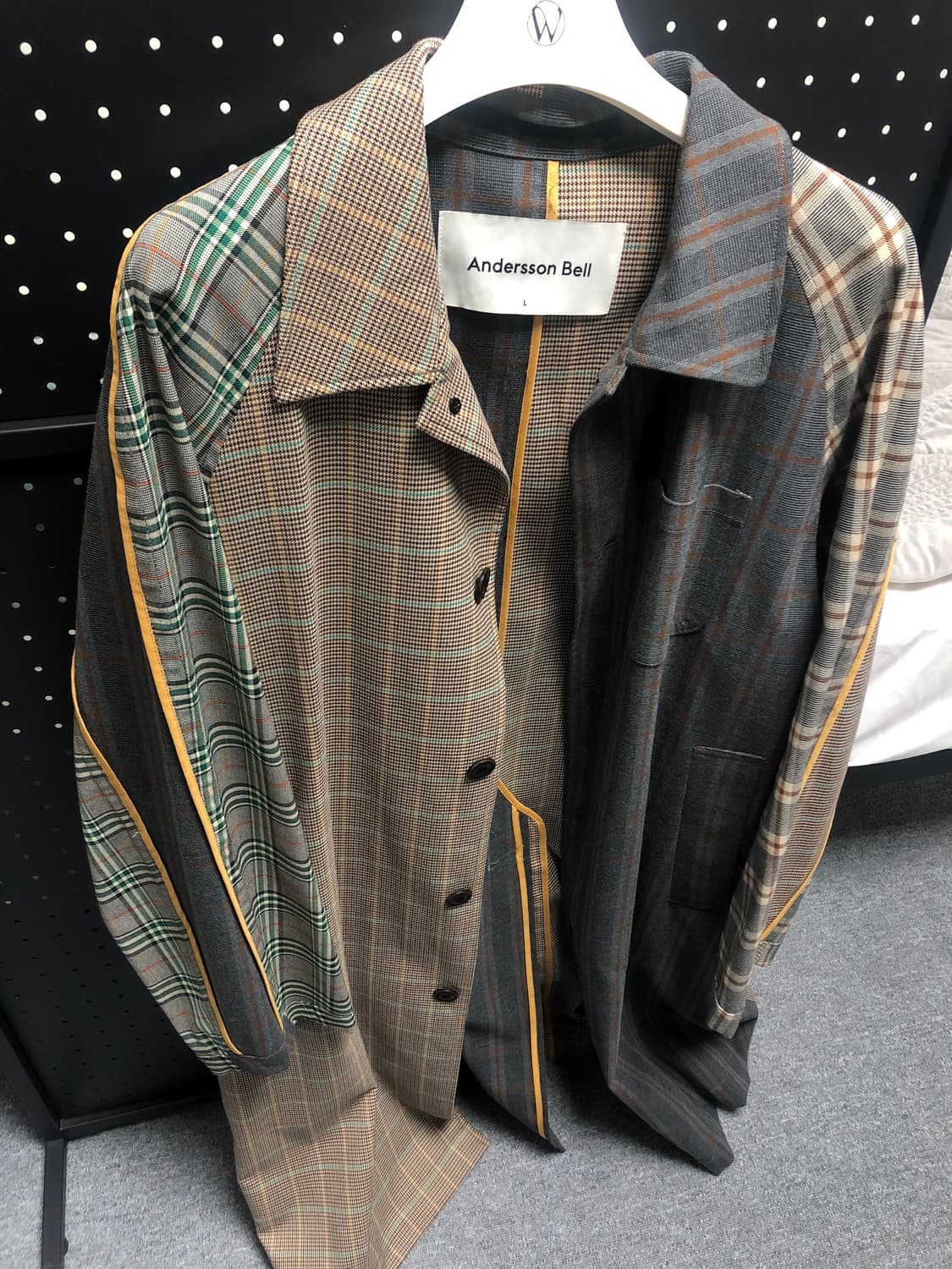 앤더슨벨 멀티 체크패턴 코트 상품이미지3