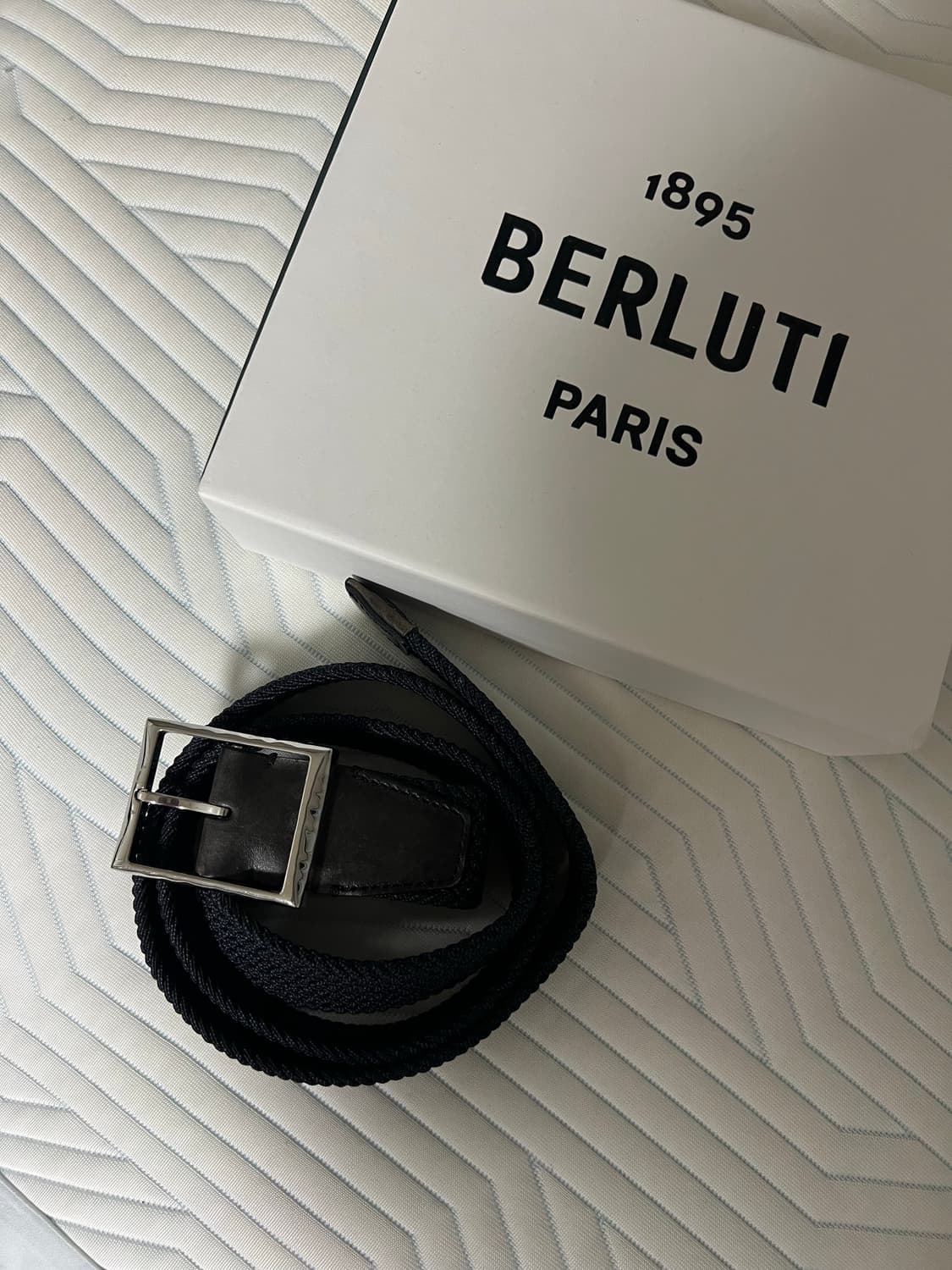 벨루티  Berluti 클래식 트레세 벨트 다크 네이비 105 상품이미지2