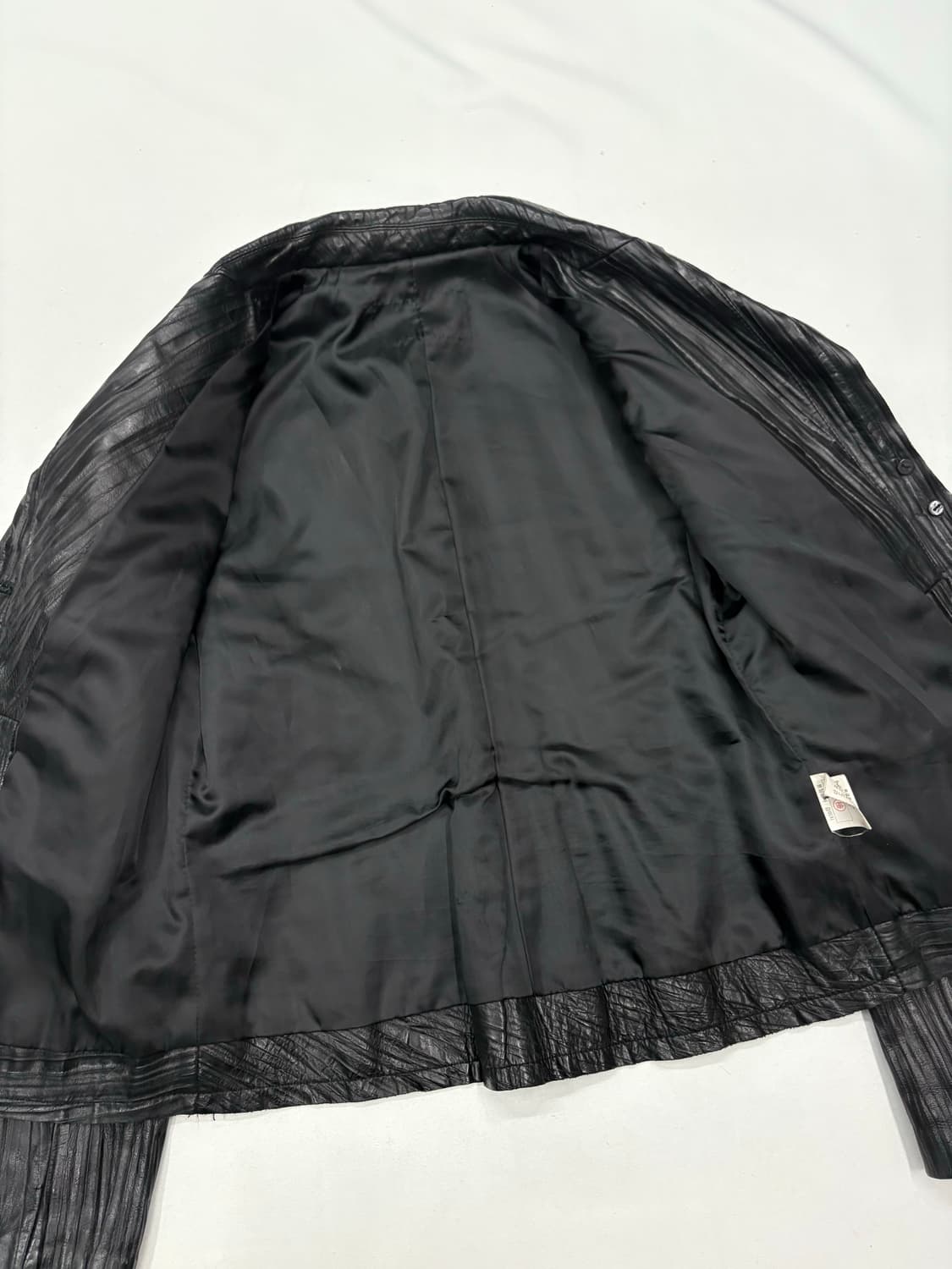 빈티지 플리츠 가죽 블레이저 자켓 상품이미지7