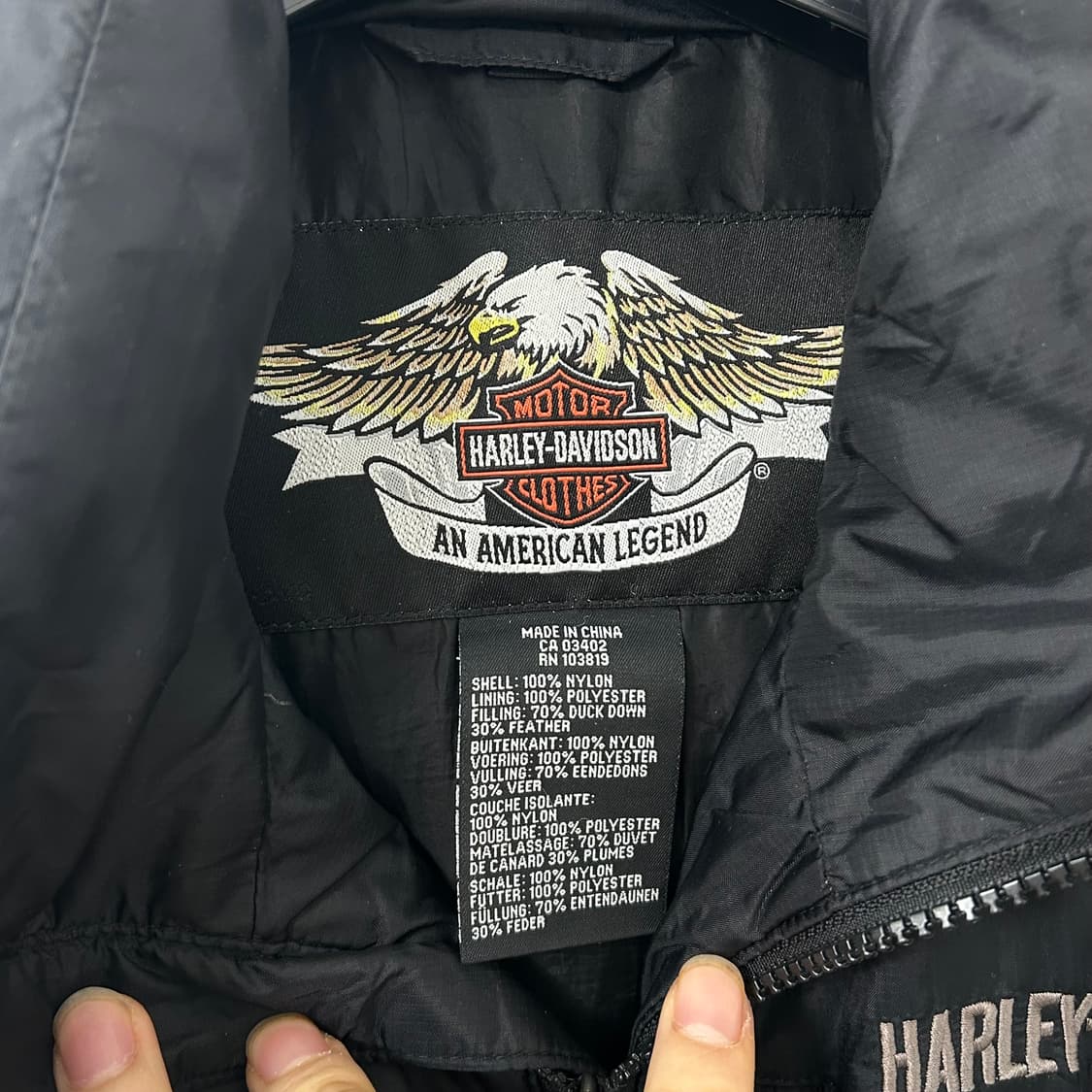 할리데이비슨 구스다운 나일론 푸퍼 패딩 상품이미지7