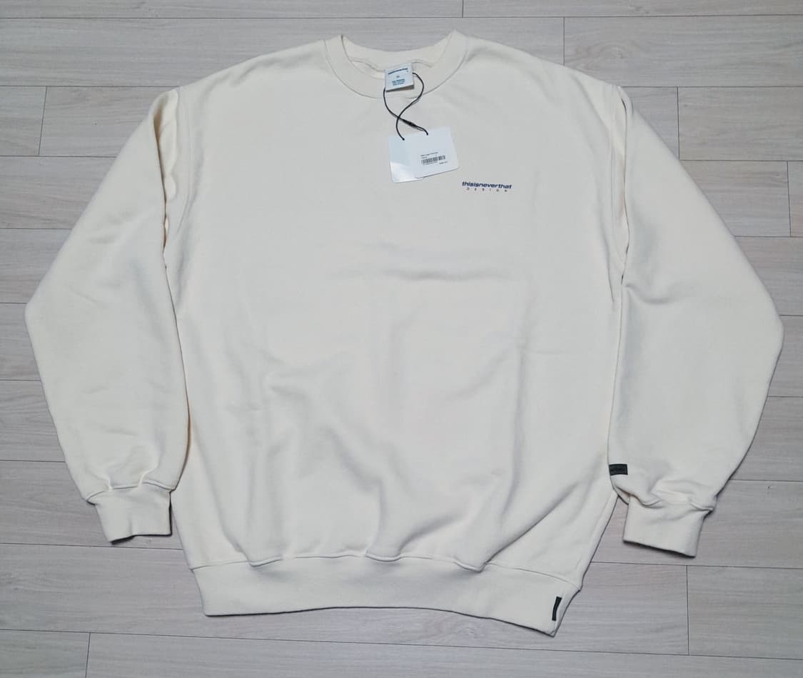 💥(새상품) 디스이즈네버댓 스웻셔츠 아이보리 (M)   상품이미지1