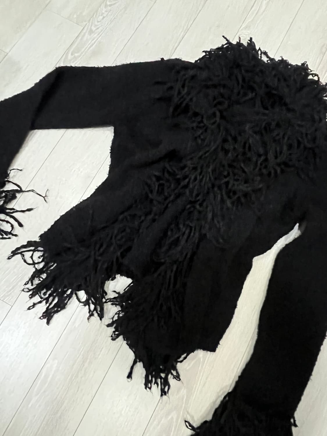 Fringe knitted cardigan 상품이미지4