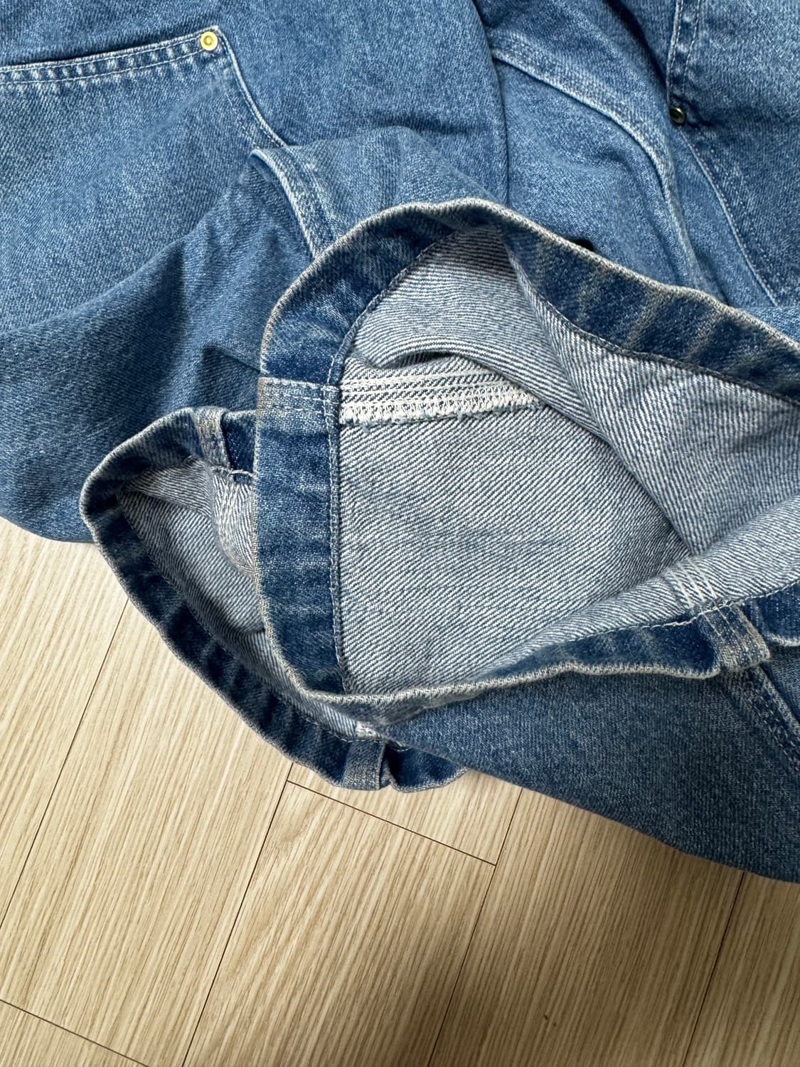 [M]칼하트윕 내쉬 더블니 블루 연청 상품이미지4