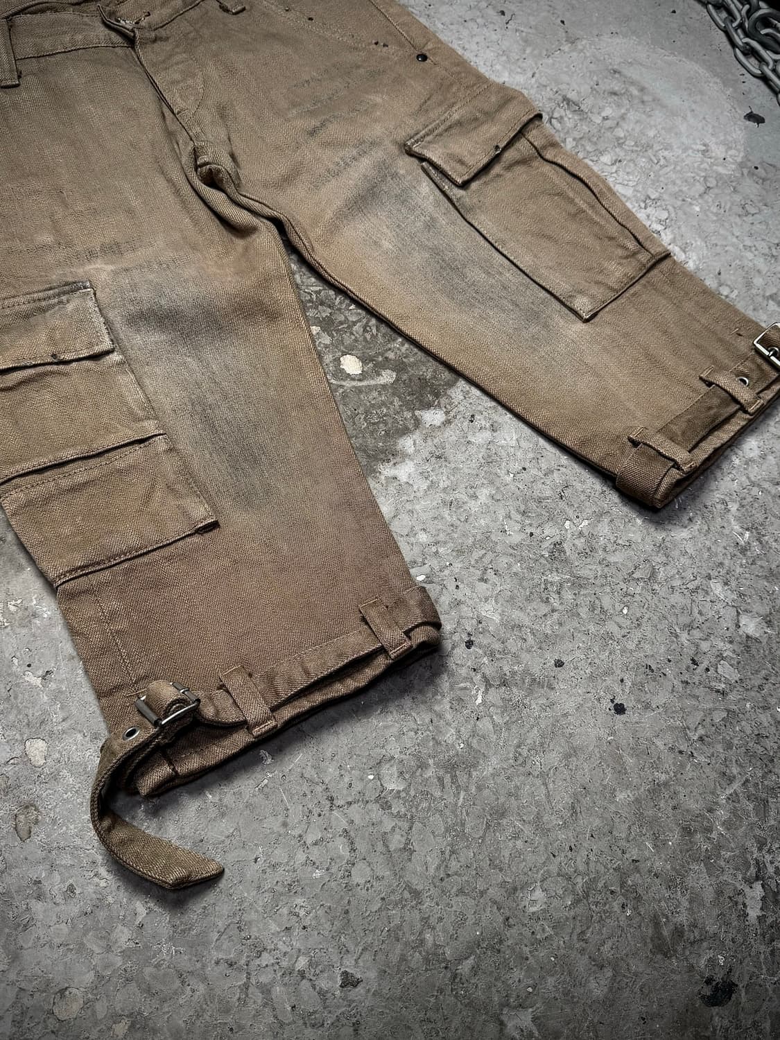 Sand Beige Belted Cargo Shorts 상품이미지4