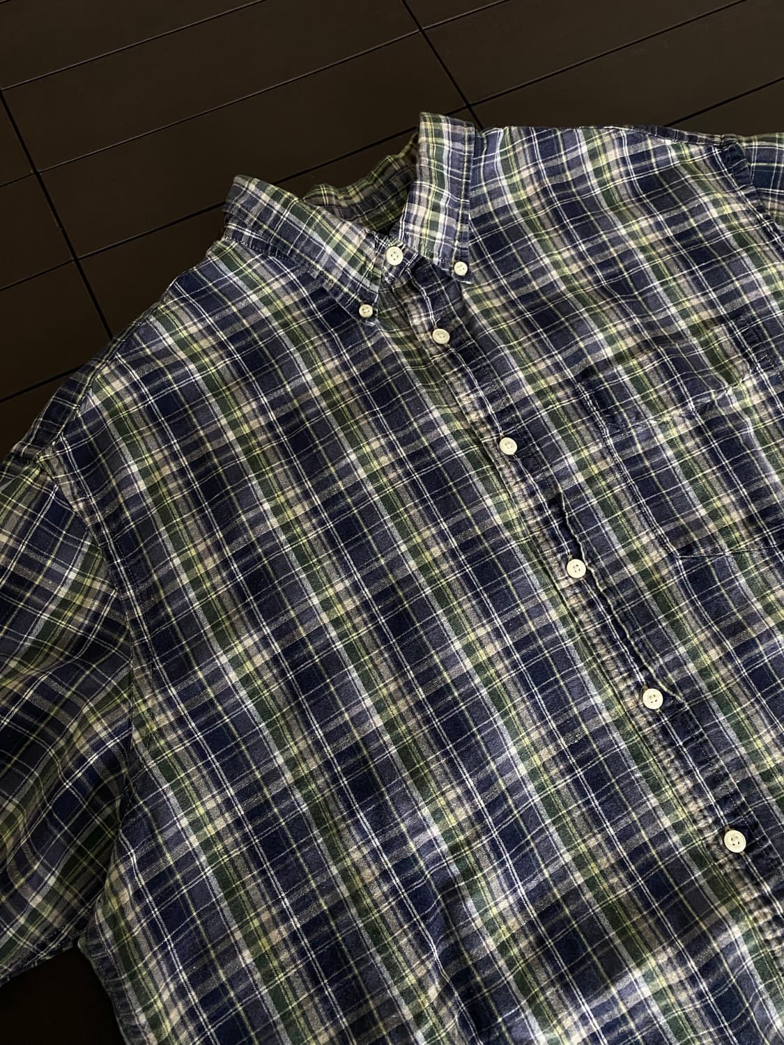 (L) 올드갭 플란넬 반팔 셔츠 상품이미지3