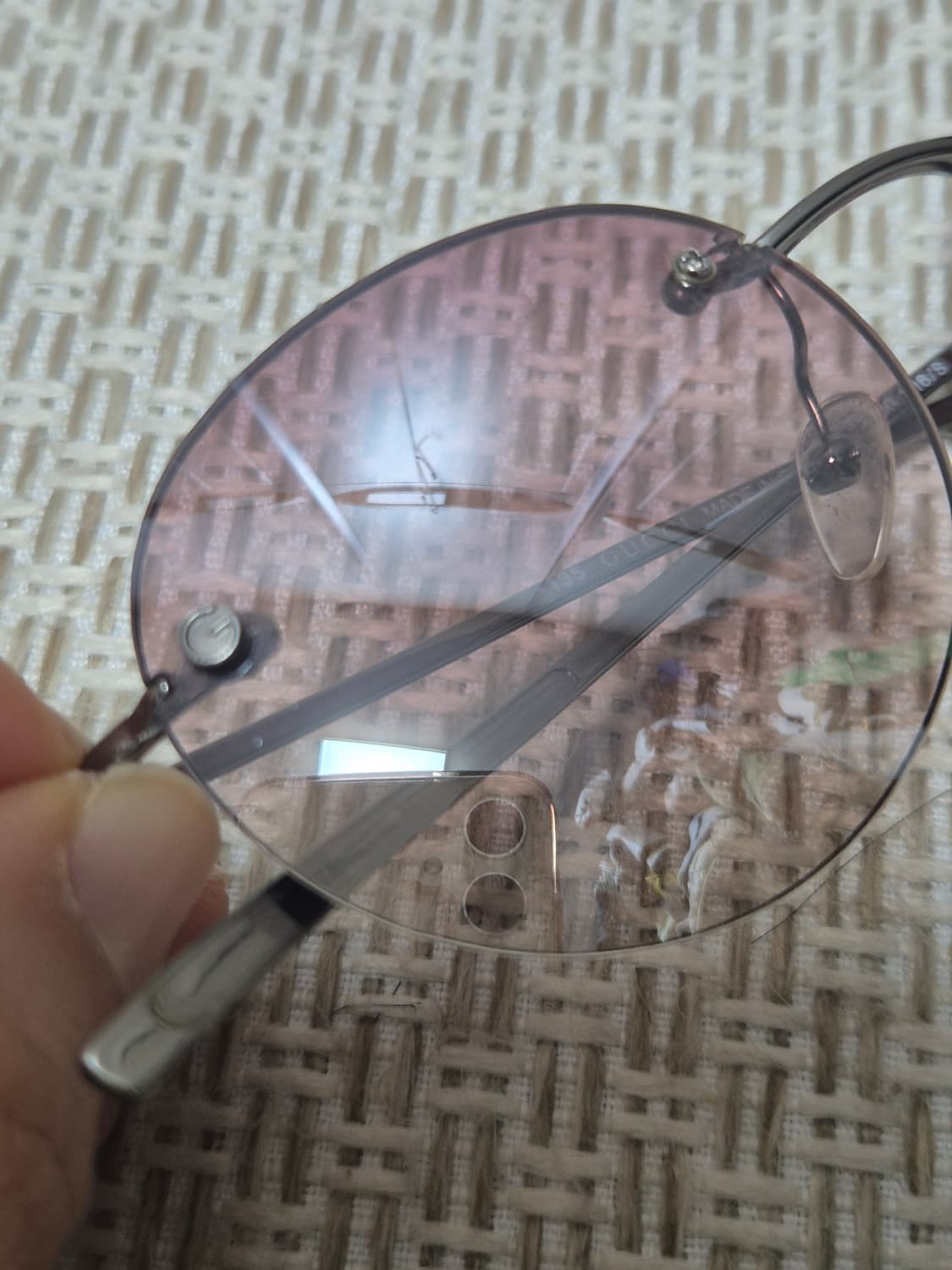 (정품) 구찌 무테 선글라스 틴트 선글라스 상품이미지9